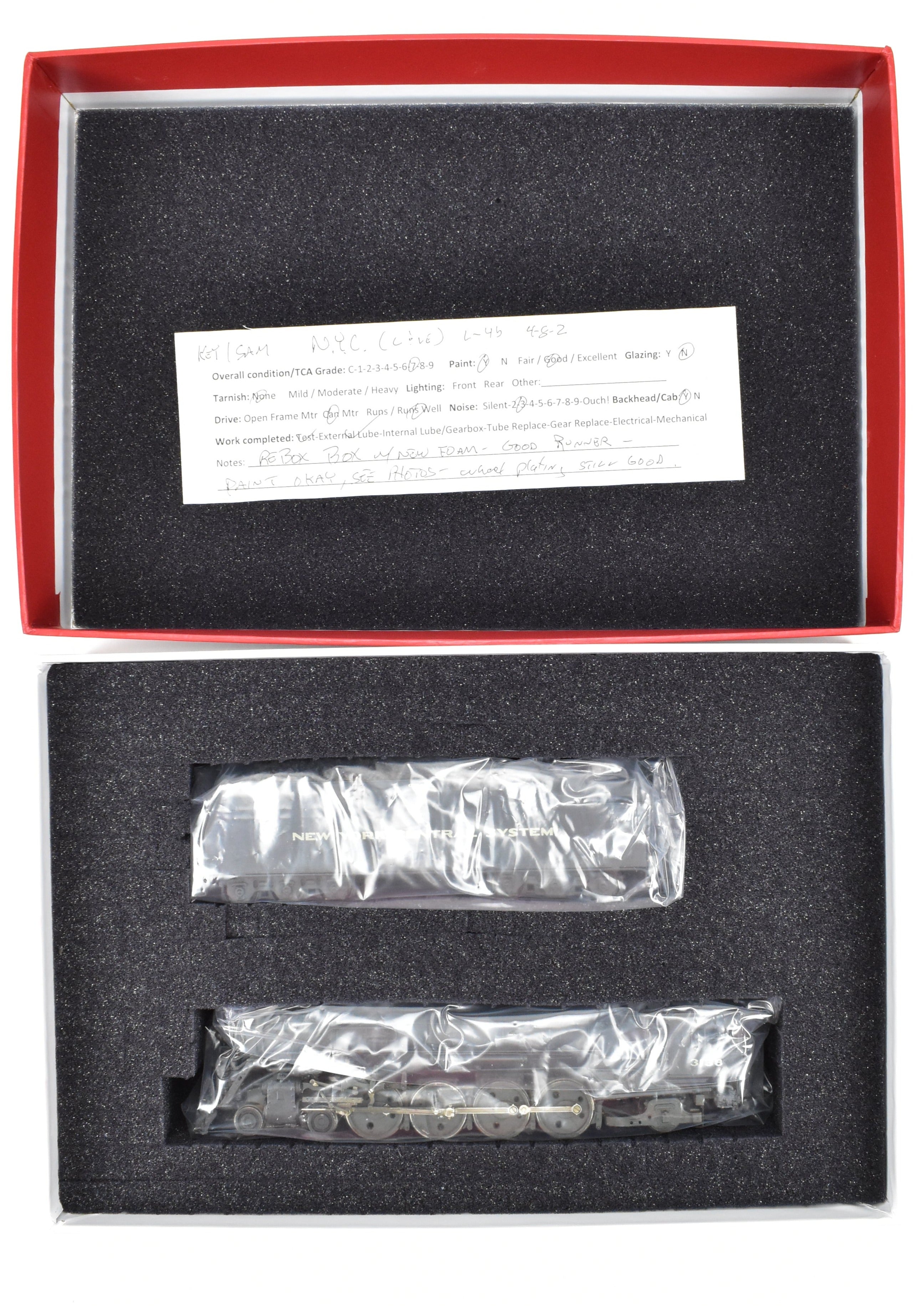 HO Brass Key Imports NYC - Weathered New York Central L - 4b 4 - 8 - 2 Mohawk CP Reboxx Model