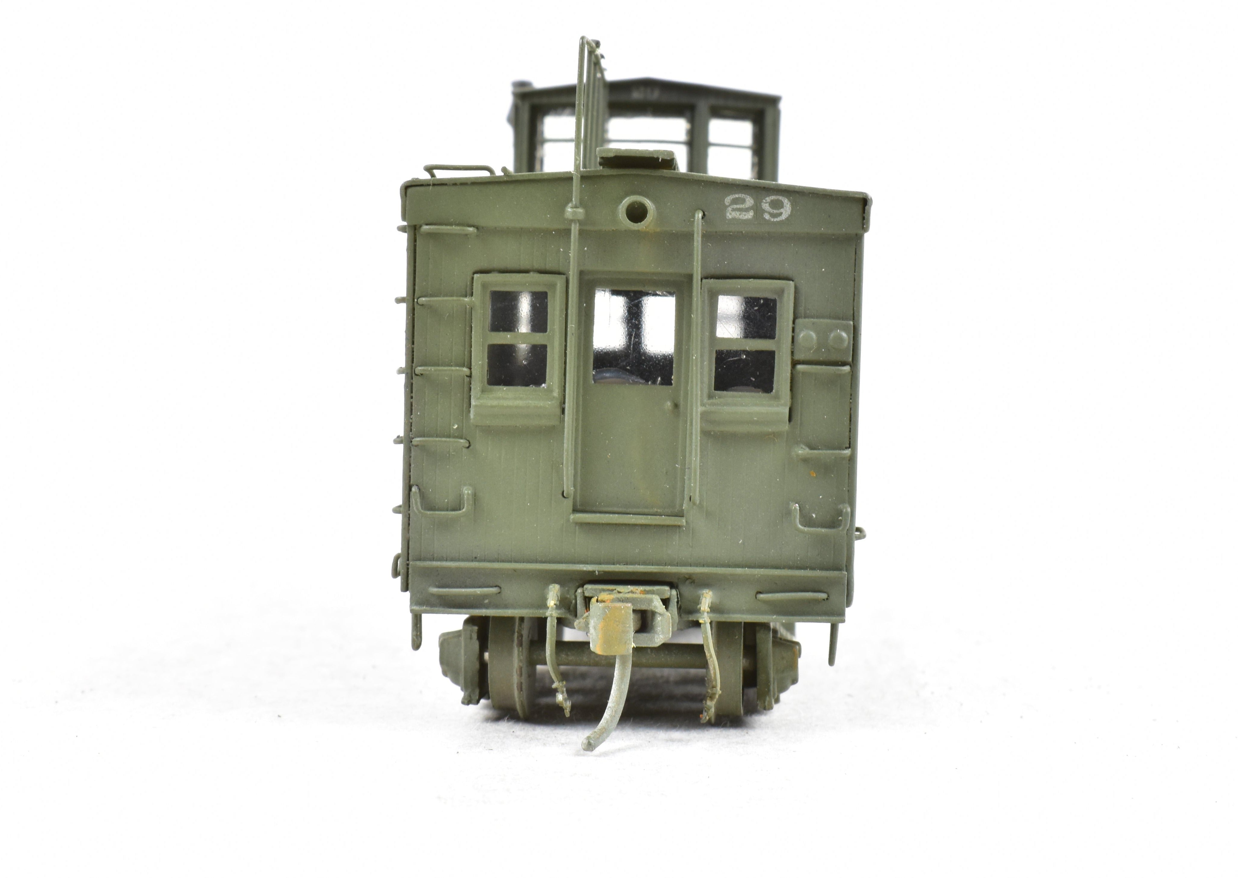 HO Scale Brass Hallmark Models ATSF - Santa Fe Dynamometer Car No. 29, Professionally Custom Painted and Artfully Weathered for Model Train Enthusiasts