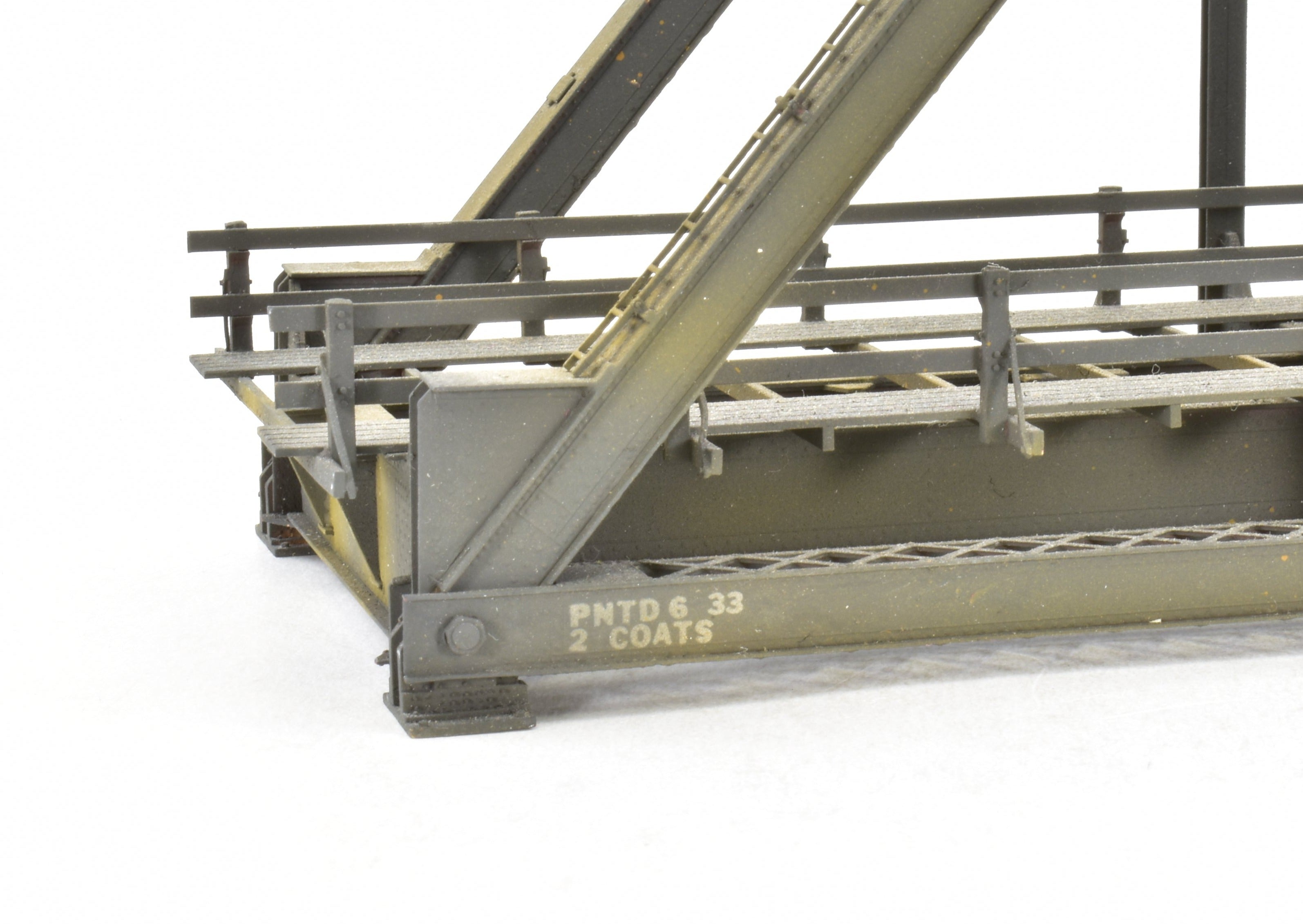 HO Scale Brass OMI - Overland Models, Inc 167-Foot Pin Connected Bridge for Various Roads in CP Black Color Model Train Accessory