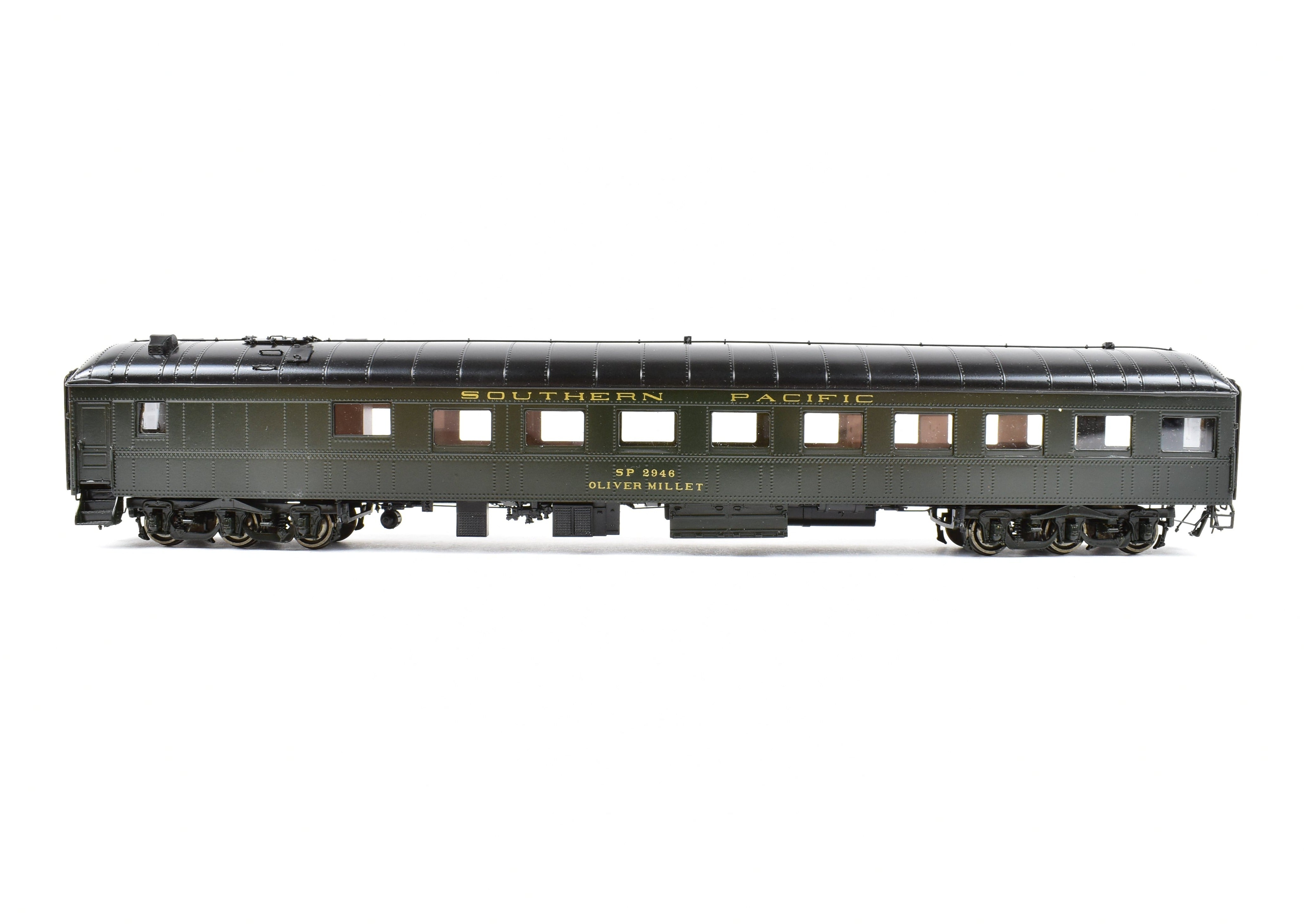 HO Scale Brass Precision Scale Co. Model - Southern Pacific Harriman 77' Lounge Oliver Millet FP Model Train Car