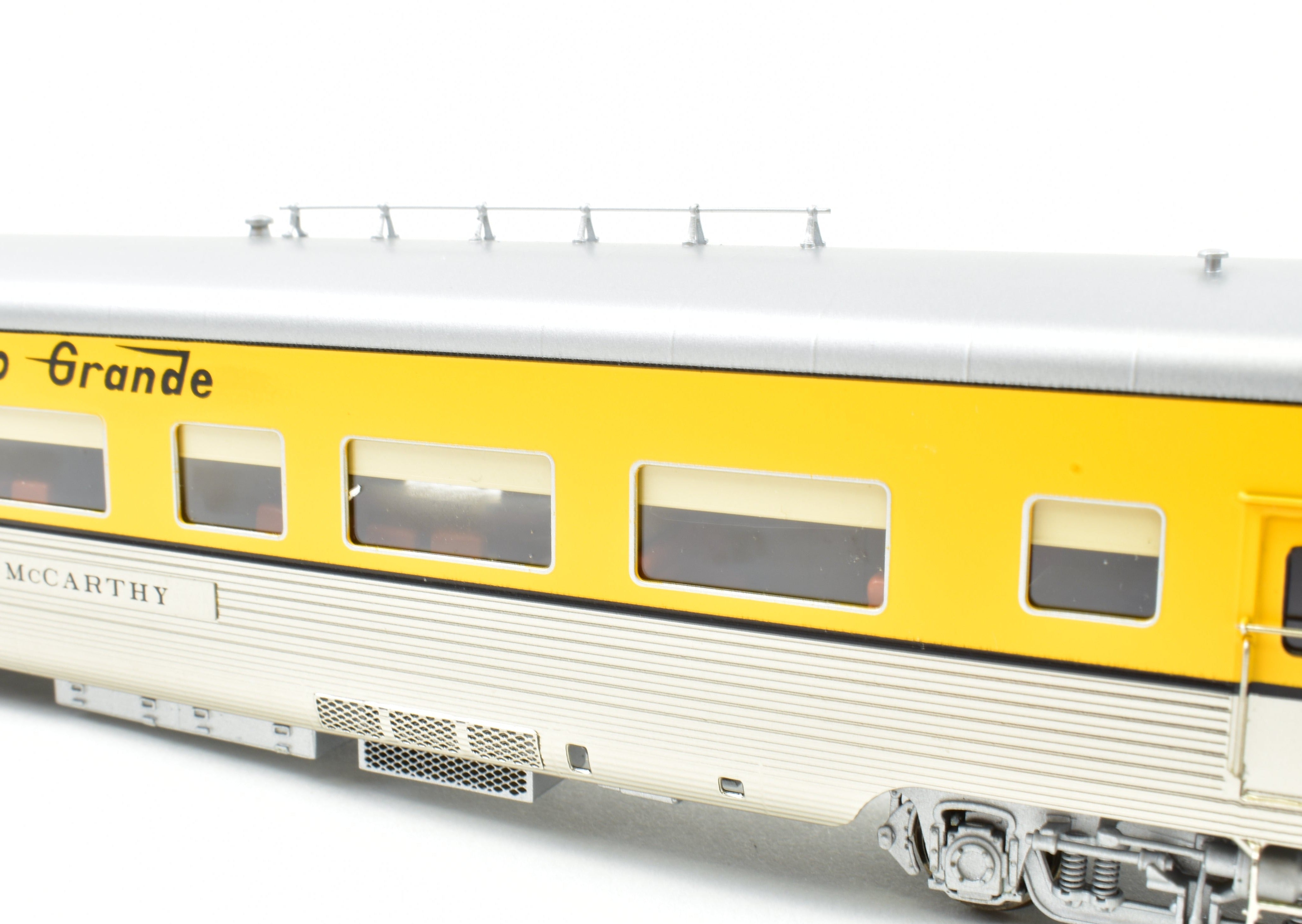HO Scale Brass Colorado Division Point Denver & Rio Grande Western Lightweight Business Car Wilson McCarthy Factory Painted Model Train