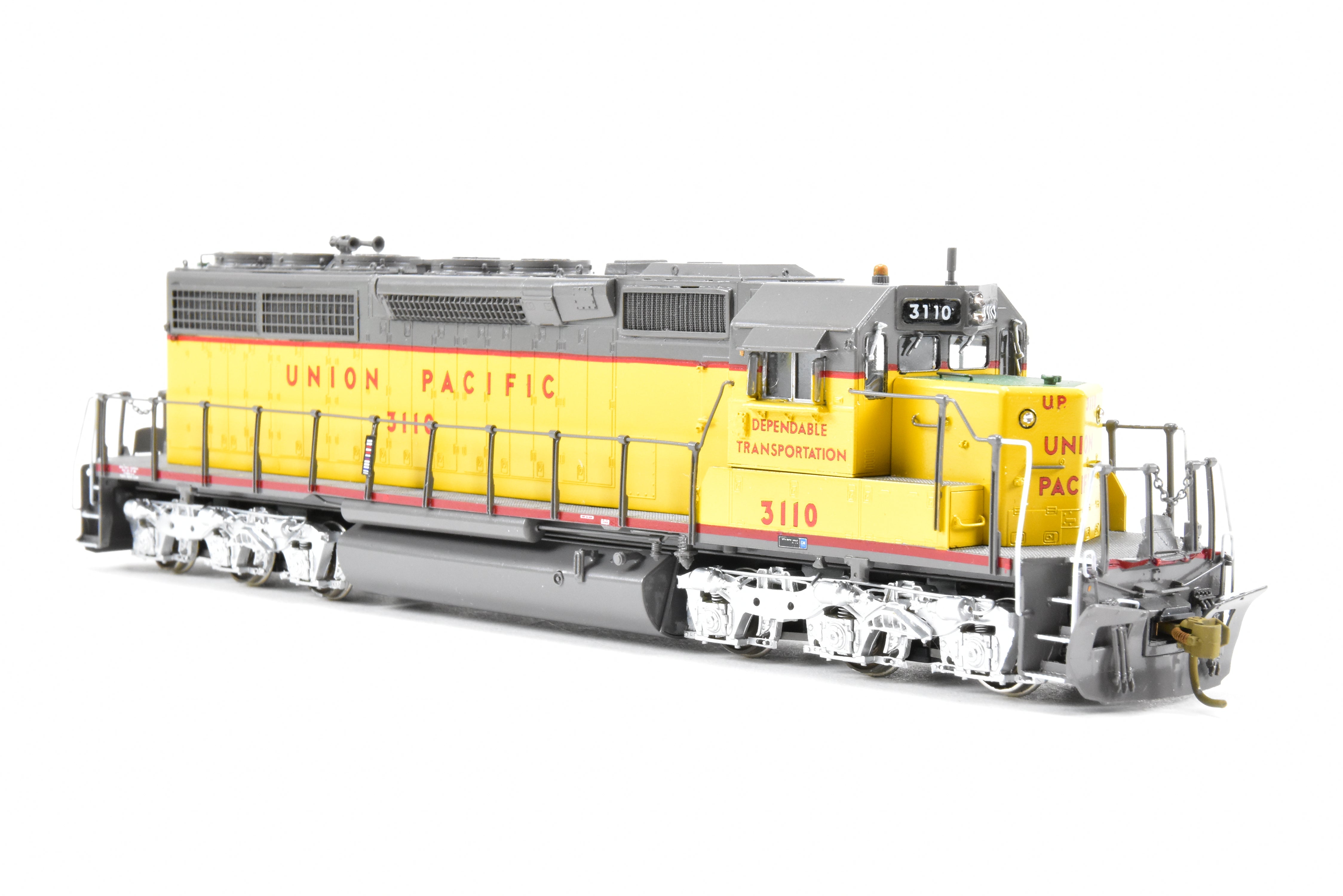 HO Scale Brass Model Train - Overland Models Inc. Union Pacific EMD SD40 Locomotives, Nos. 3083 - 3122, Specifically CP #3110