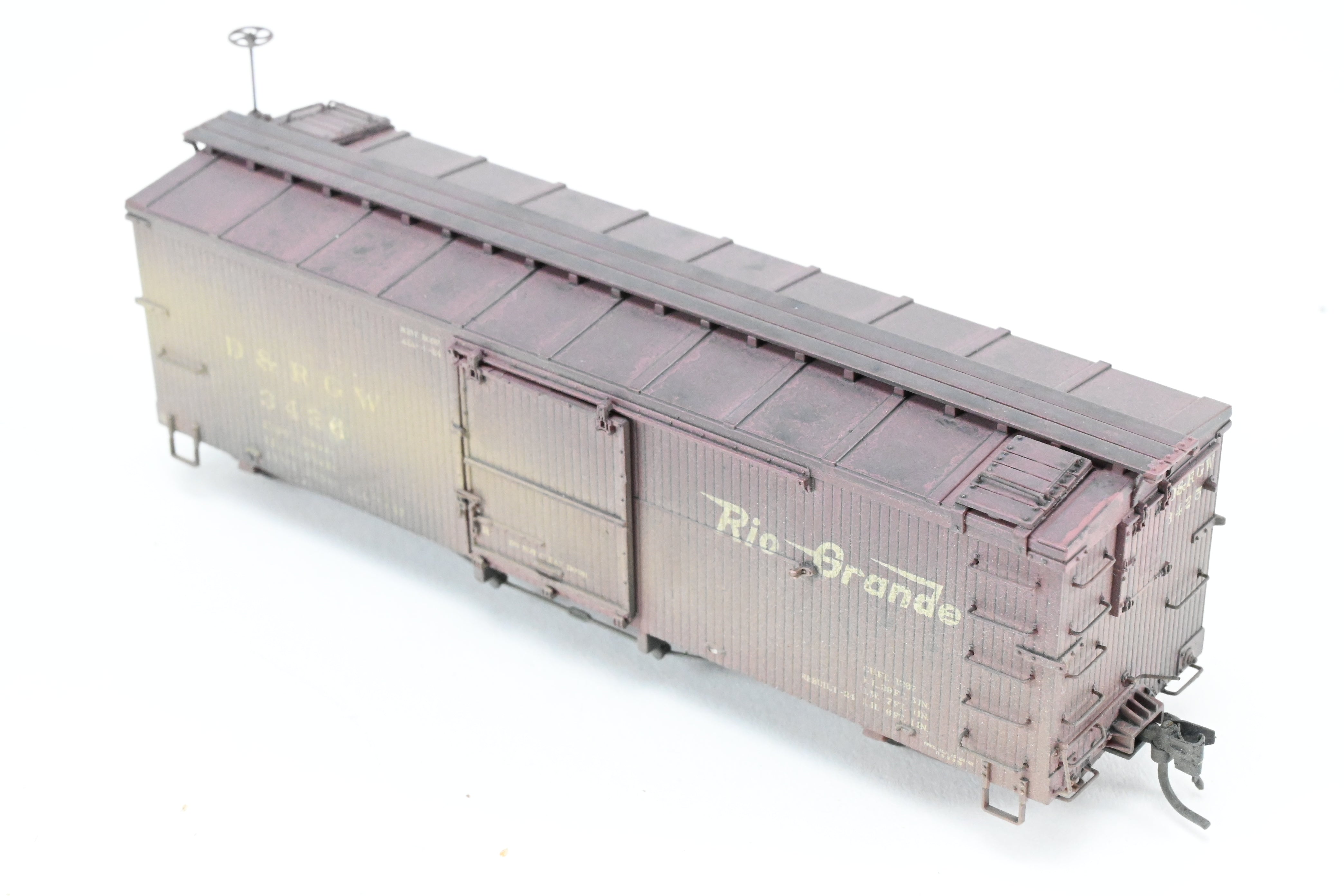 HOn3 Blackstone D&RGW 30' Renumbered & Weathered Box Car No. 3426