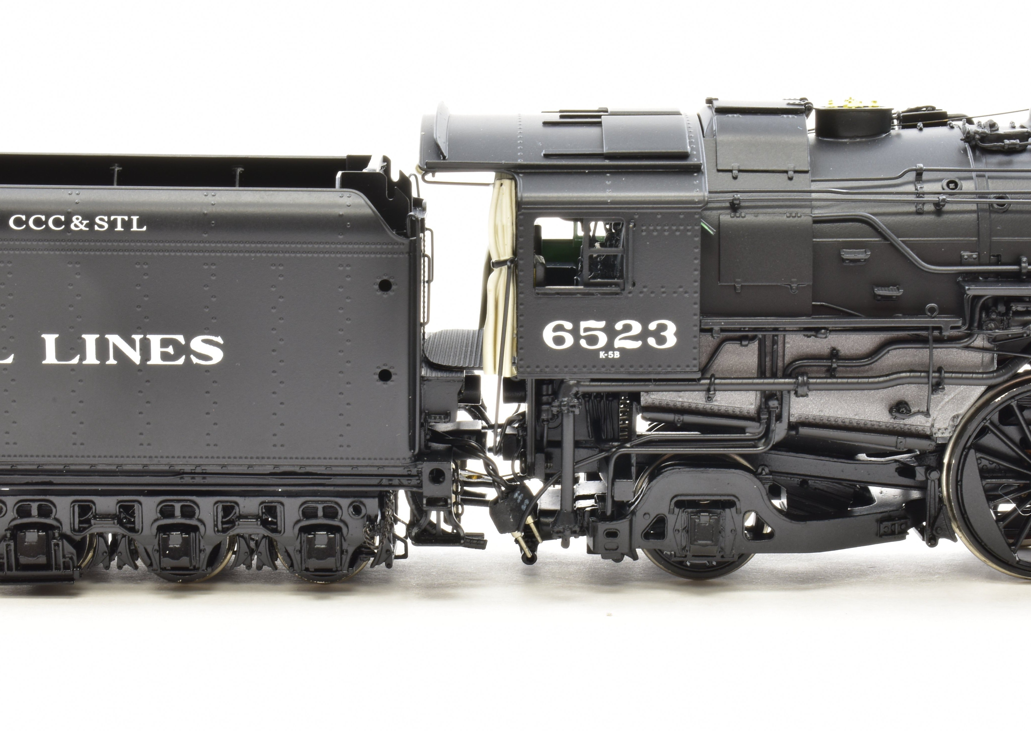 HO Brass Key Imports NYC Big 4 K - 5b 4 - 6 - 2 Pacific Factory - Painted Locomotive #6523