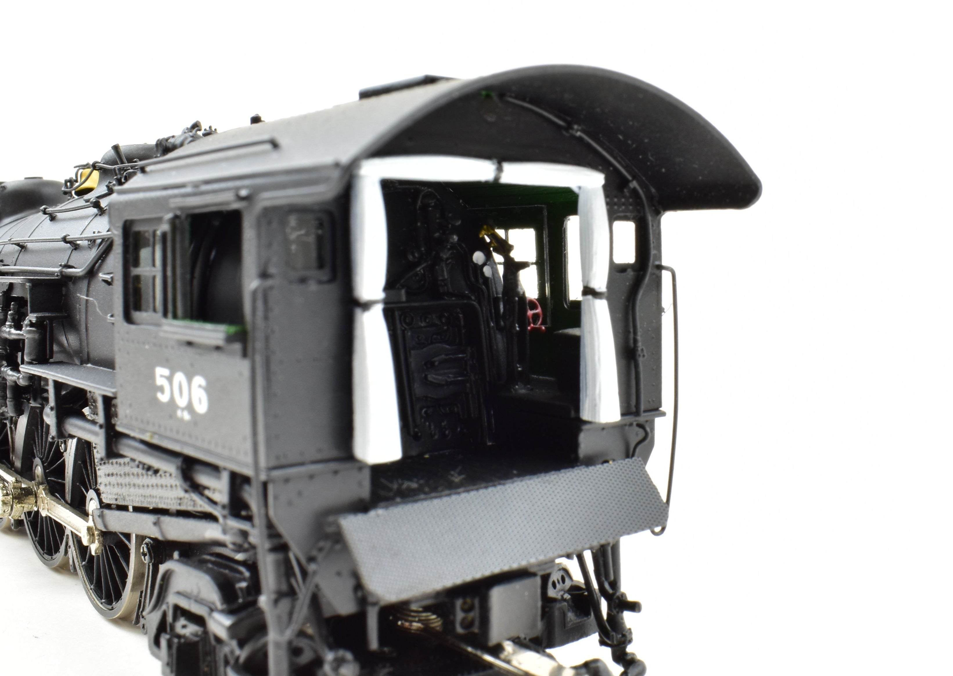 HO Scale Brass Imported Boston & Albany K-3n 4-6-2 Pacific Steam Locomotive Model Factory Painted as #506 without Lights by Key Imports