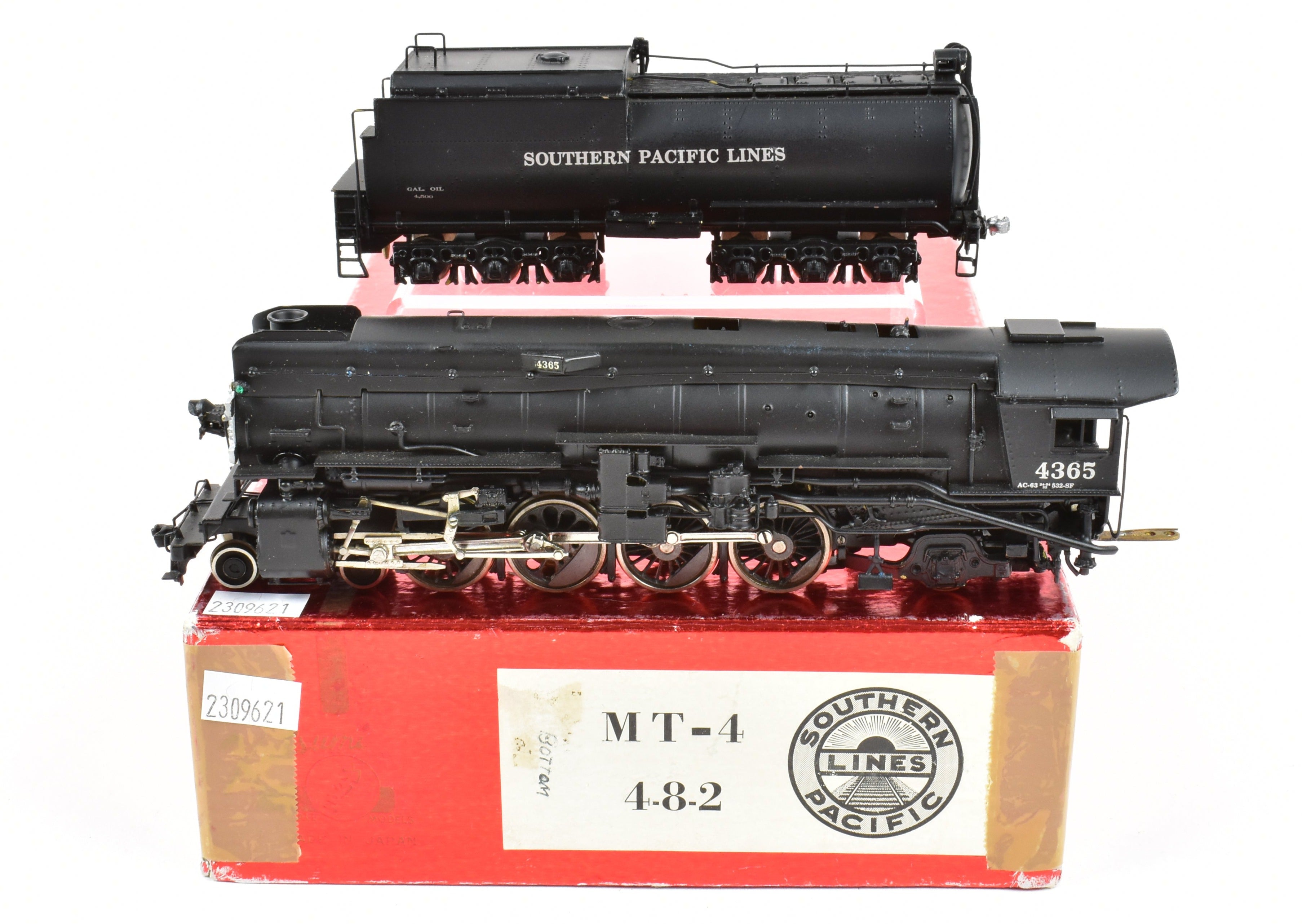 HO Scale Brass Model Train - Balboa SP Southern Pacific MT - 4 4 - 8 - 2 Custom Painted with Pre - 1946 Design