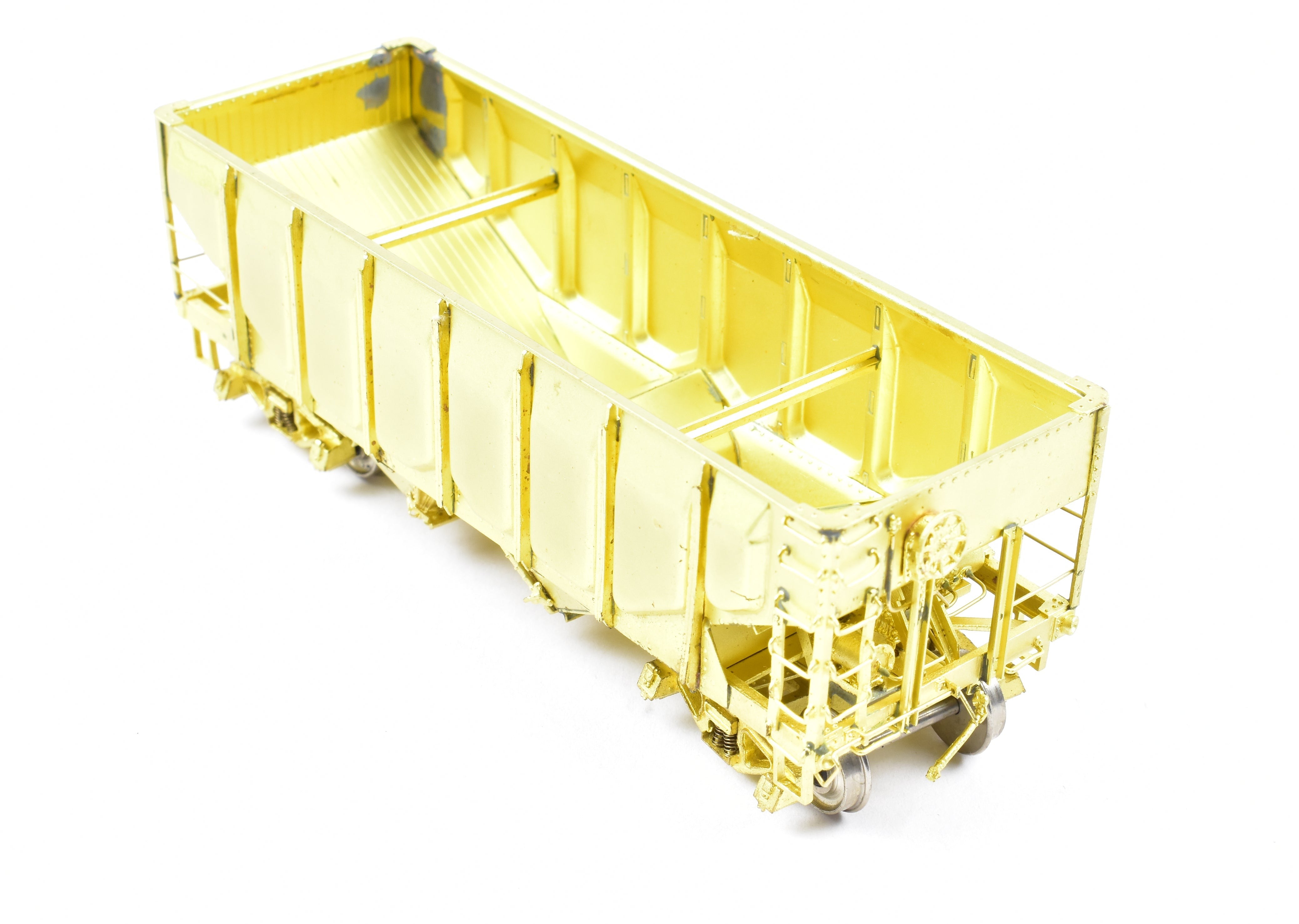 AWE Enterprises HO Brass 2-Bay Open Hopper with Frisco Panel Side
