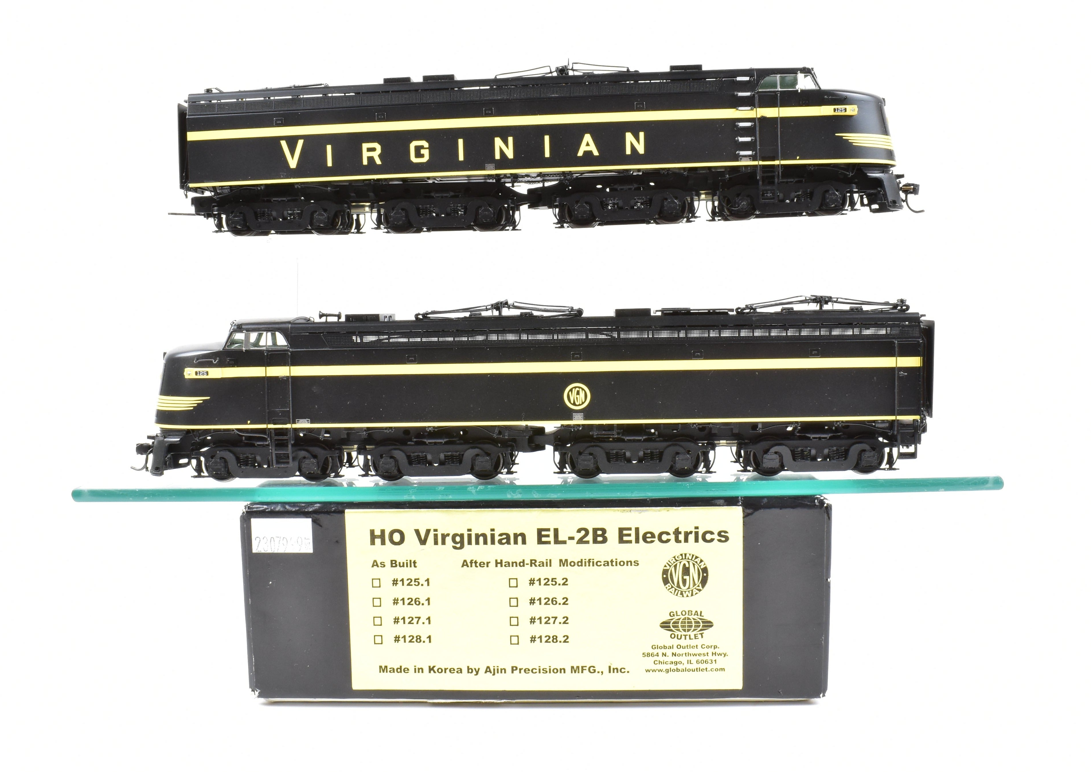 HO Brass GOC Virginian EL-2B Electric #125 Factory Painted DCC Locomotives