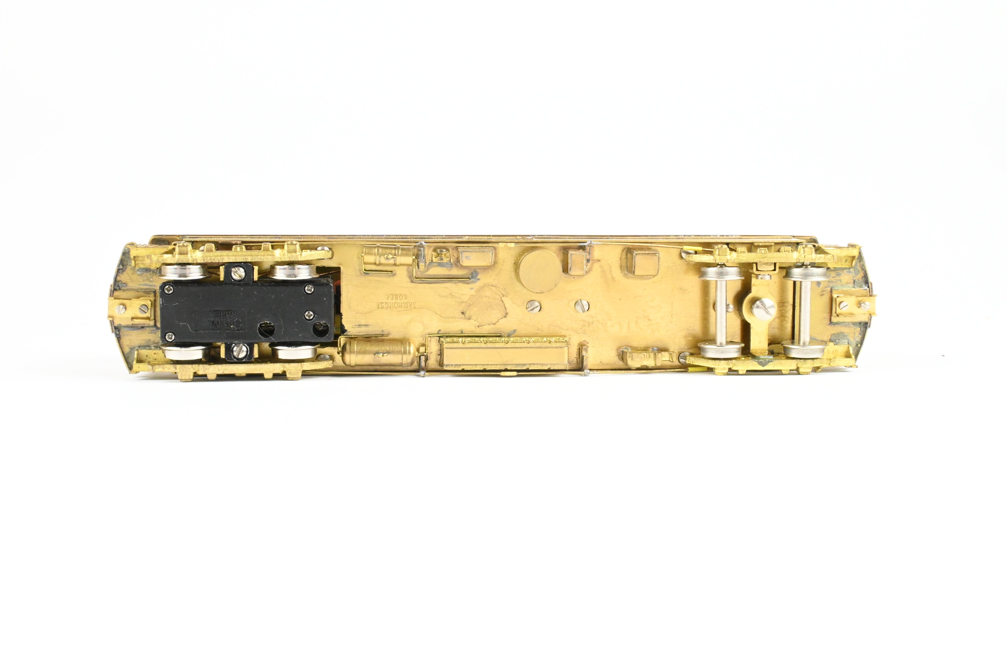 High - Quality HO Scale Brass Model Train Set by WP Car Corp. - Brooklyn Rapid Transit/Brooklyn Union Elevated 1200 Equipped with Trolley Poles