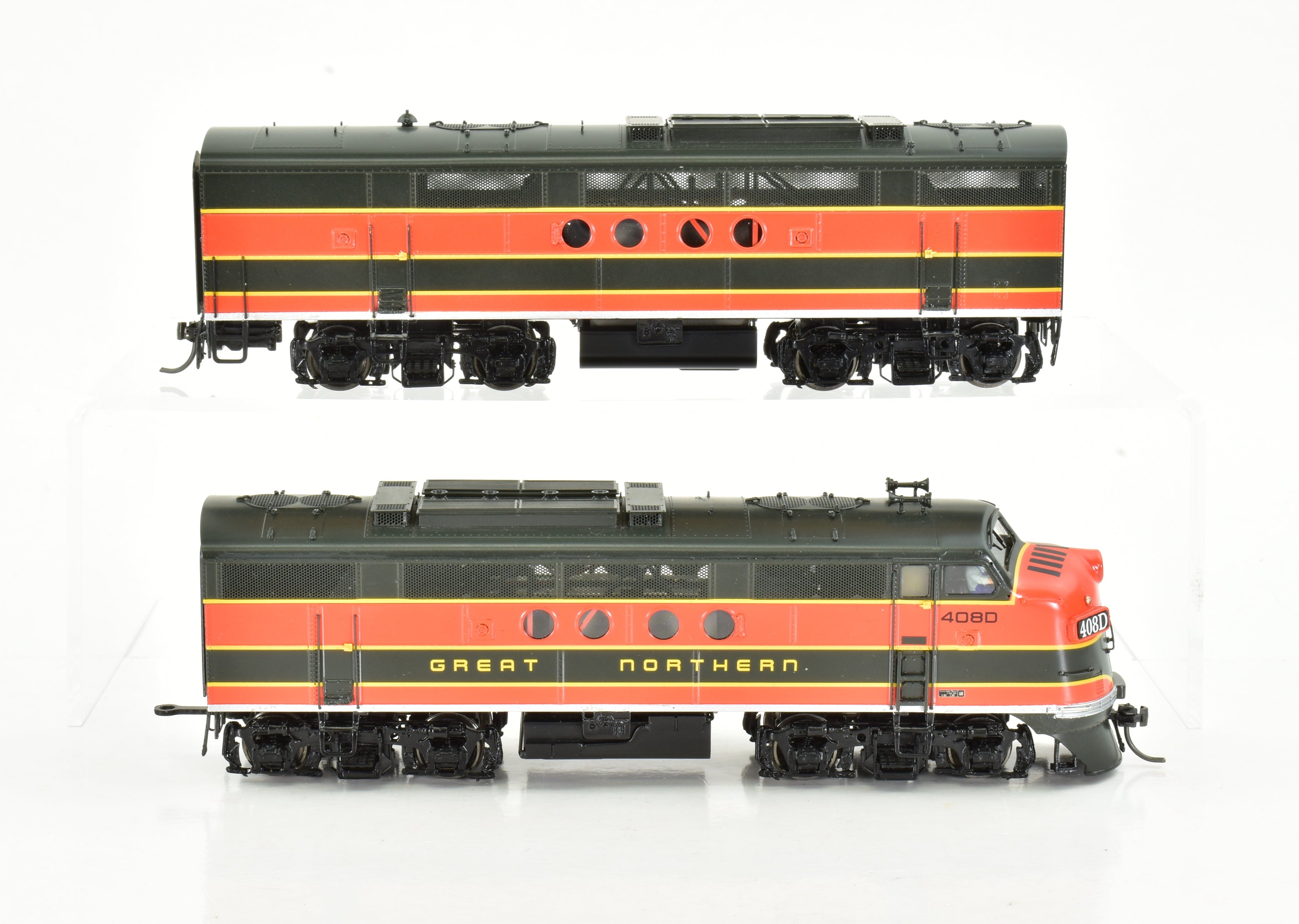 HO Scale Brass Division Point (DVP) Great Northern EMC FTA/B Set with Factory Painting and High - Quality Details