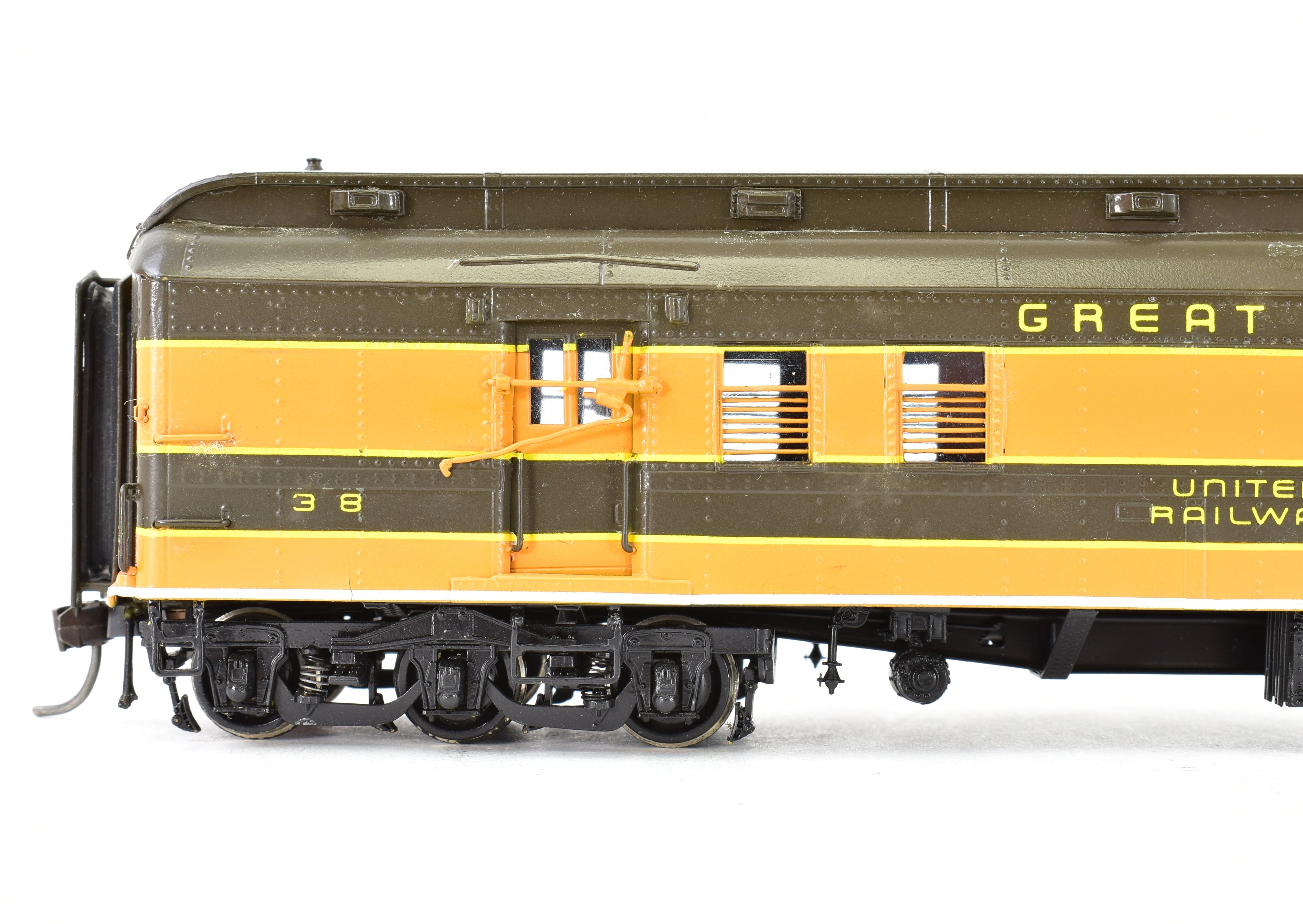 HO Scale Brass Precision Scale Co. (PSC) Custom Painted Great Northern Heavyweight Full Railway Post Office Model Train Car