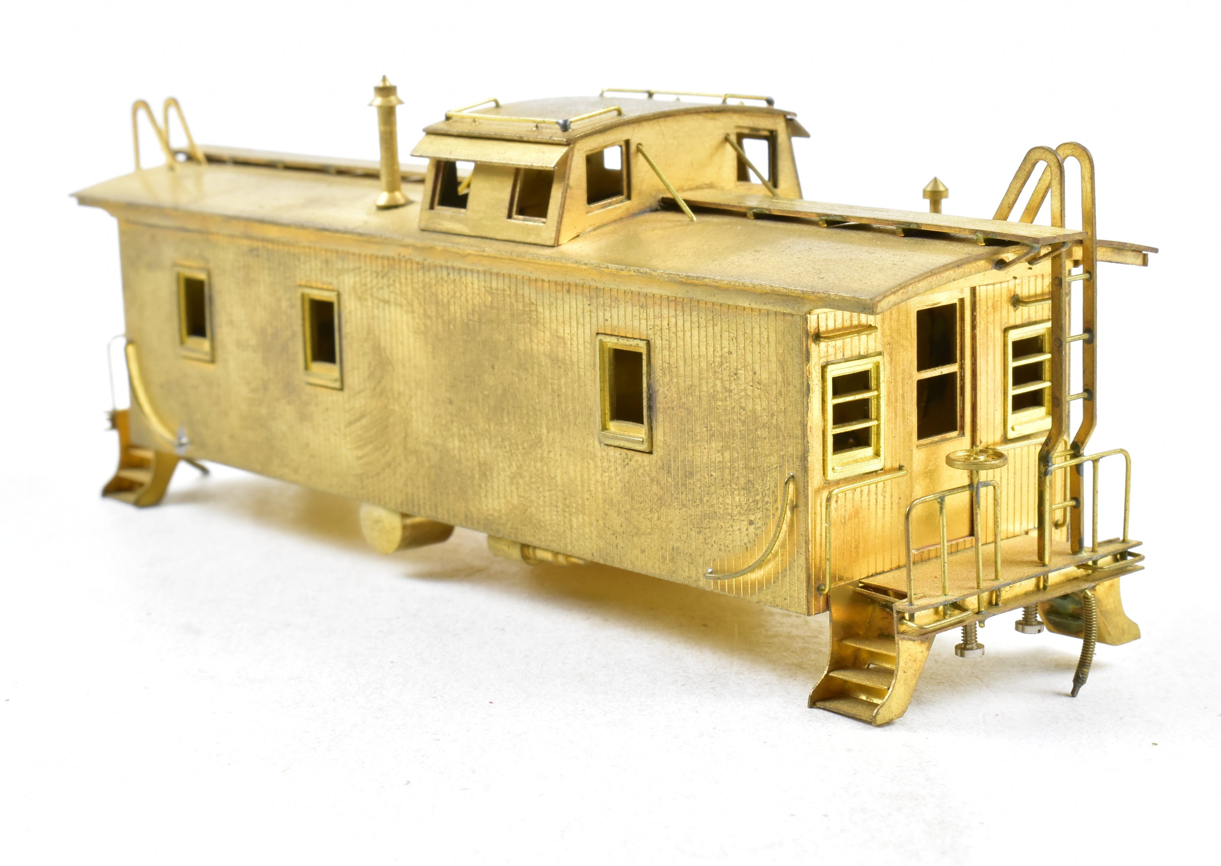 HO Scale Brass Union Pacific CA - 1 Wood Caboose Model by Trains Inc. with Detached Trucks