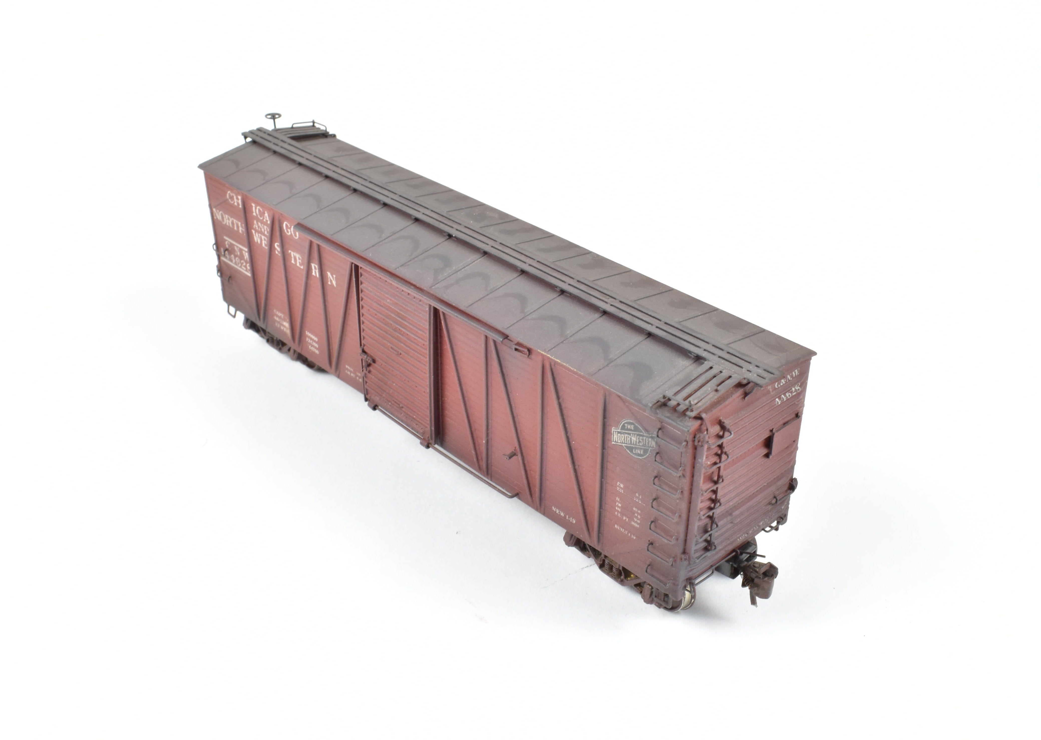 HO Brass OMI C&NW Custom Painted USRA Single Sheath Boxcar Model