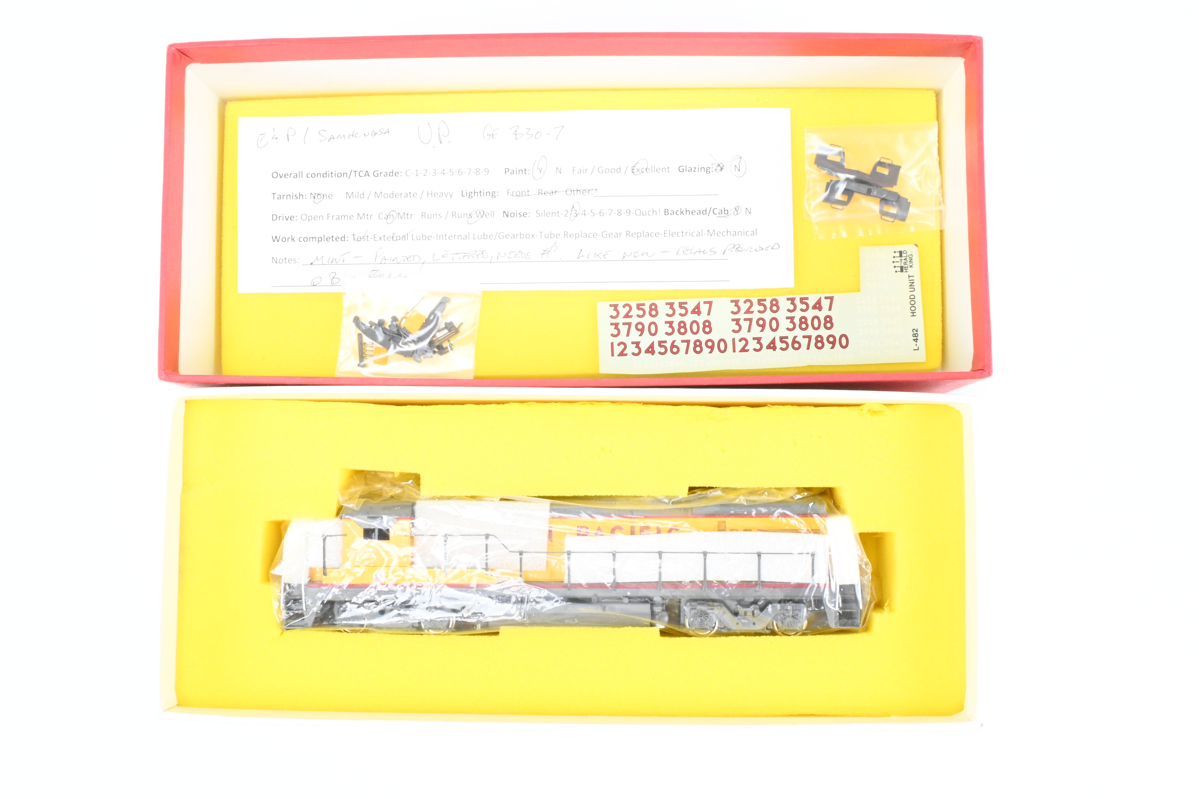 HO Scale Brass Union Pacific GE B30 - 7 Model Locomotive by E&P Associates, Factory Painted and Lettered with High - Quality Finish