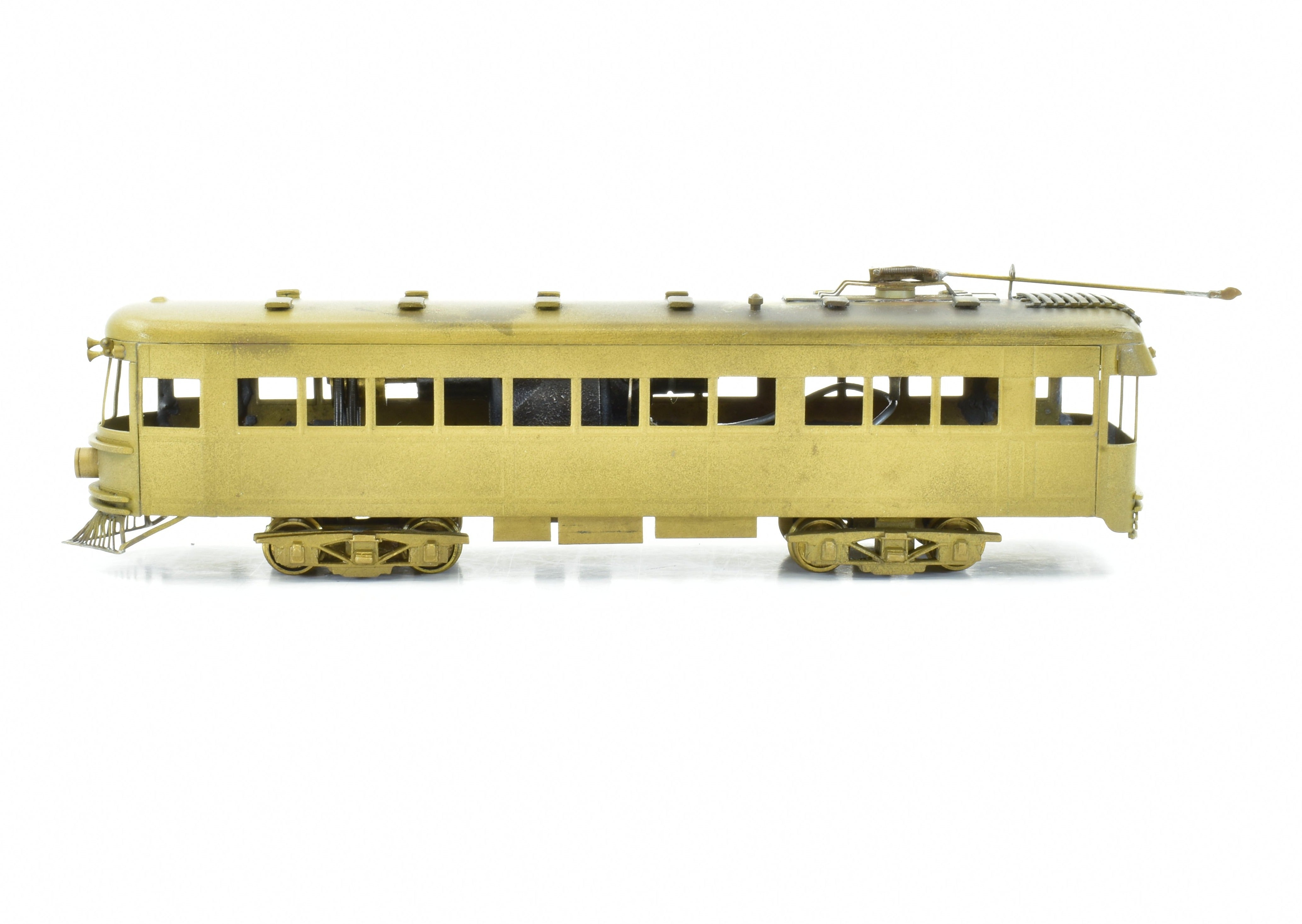 Collectible HO Scale Brass Hallmark Models Cincinnati & Lake Erie (C&LE) Trolley Car - The Red Devil
