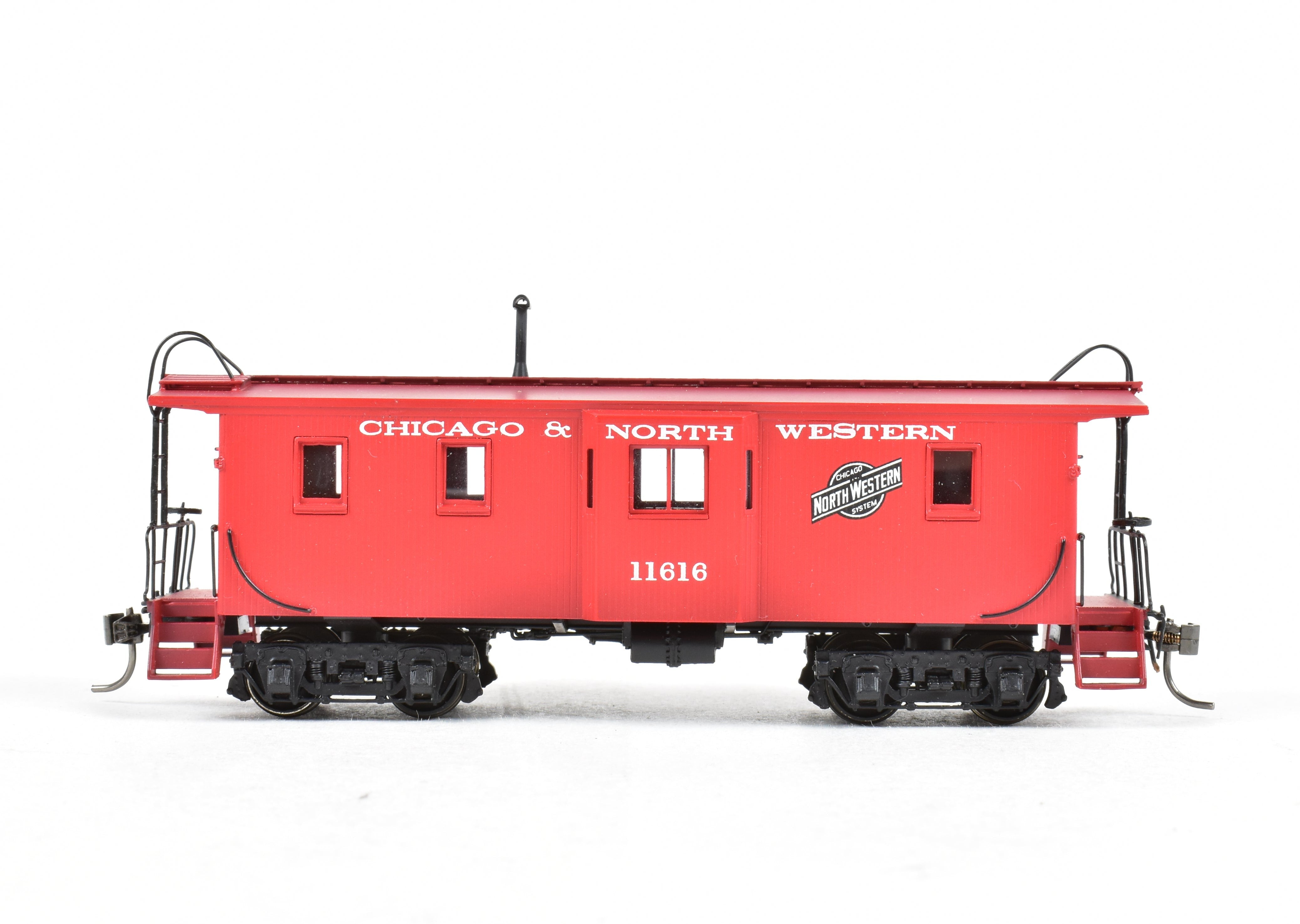 HO Brass DVP Chicago and North Western Bay Window Caboose FP 1996 Model