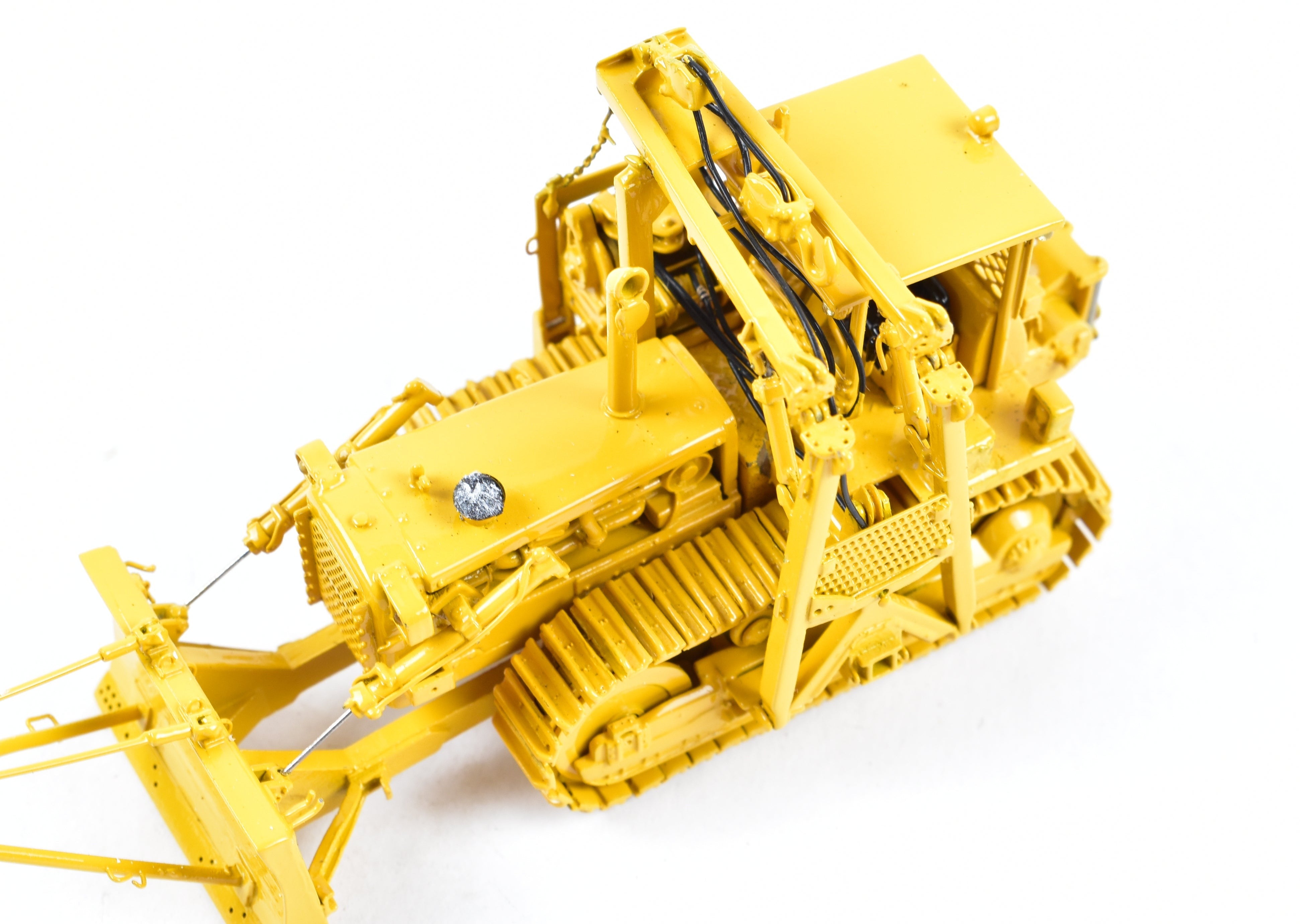 HO Brass OMI Overland D&RGW Pipe Laying Dozer FP in Factory Yellow