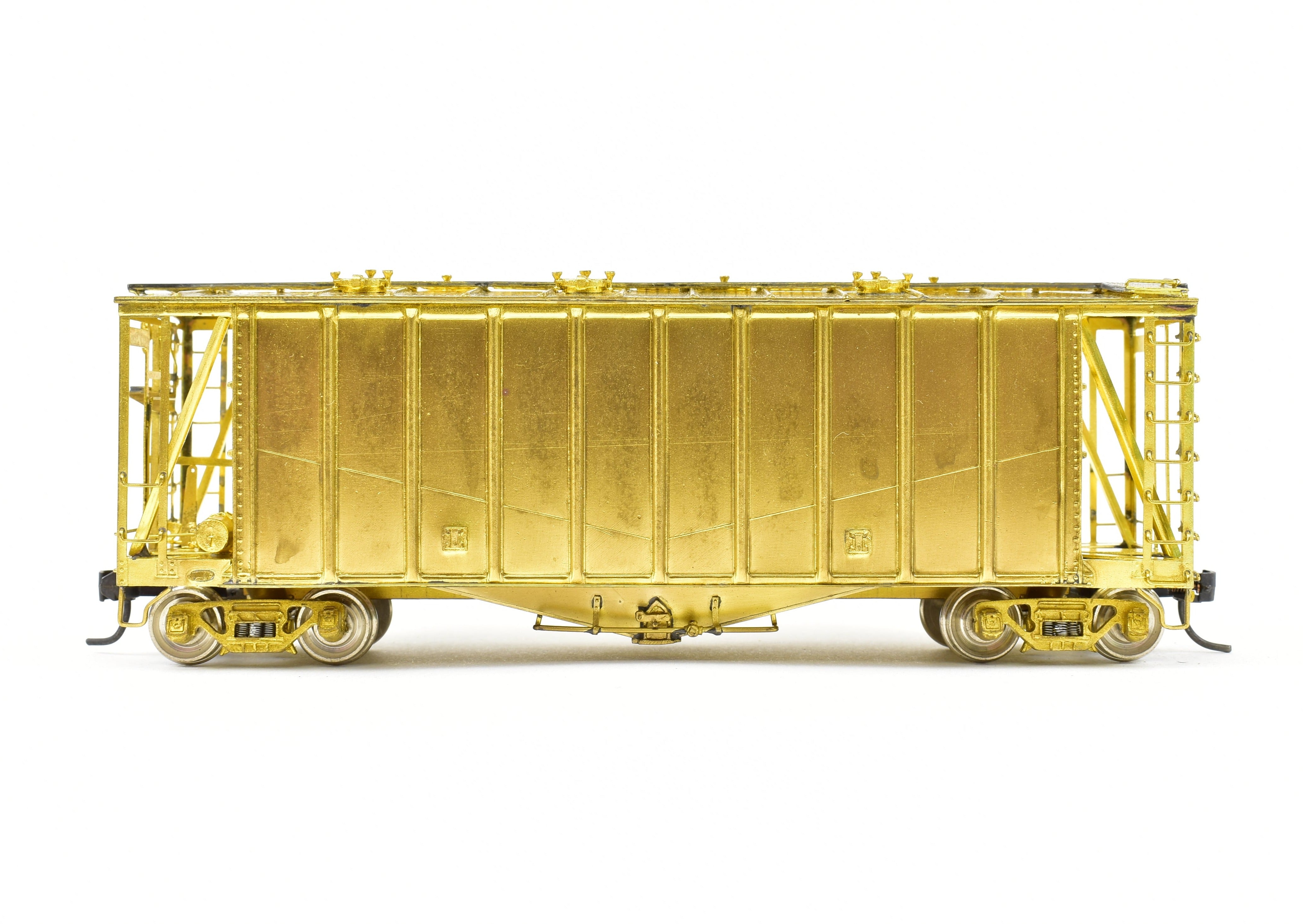 HO Scale Brass Airslide Covered Hopper Model by Overland Models, Inc. for Various Roads