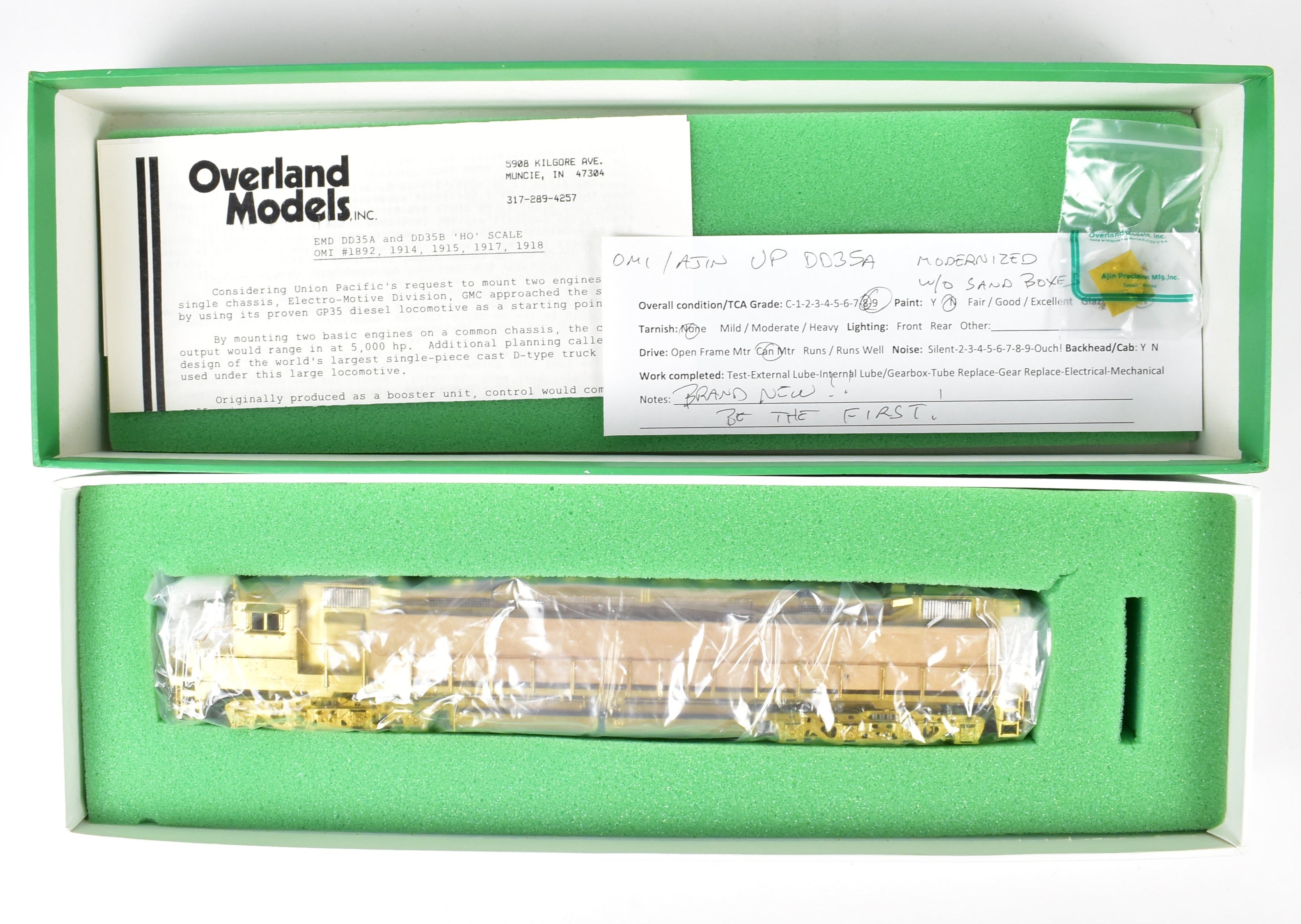 HO Brass OMI Union Pacific EMD DD - 35A Modernized #70 - 84, Mint Condition
