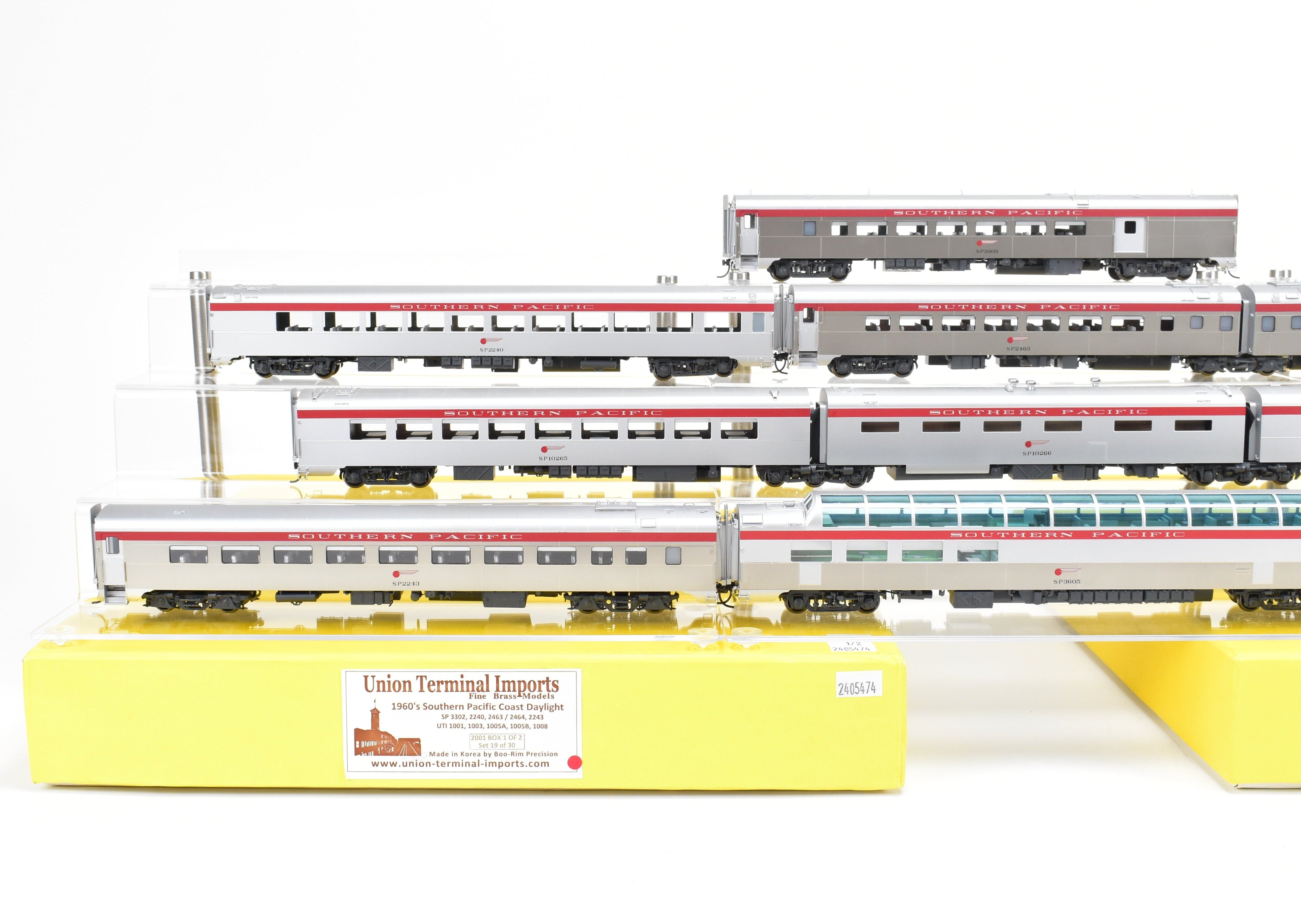 1960s HO Scale Brass SP Coast Daylight 10-Car Set by UTI