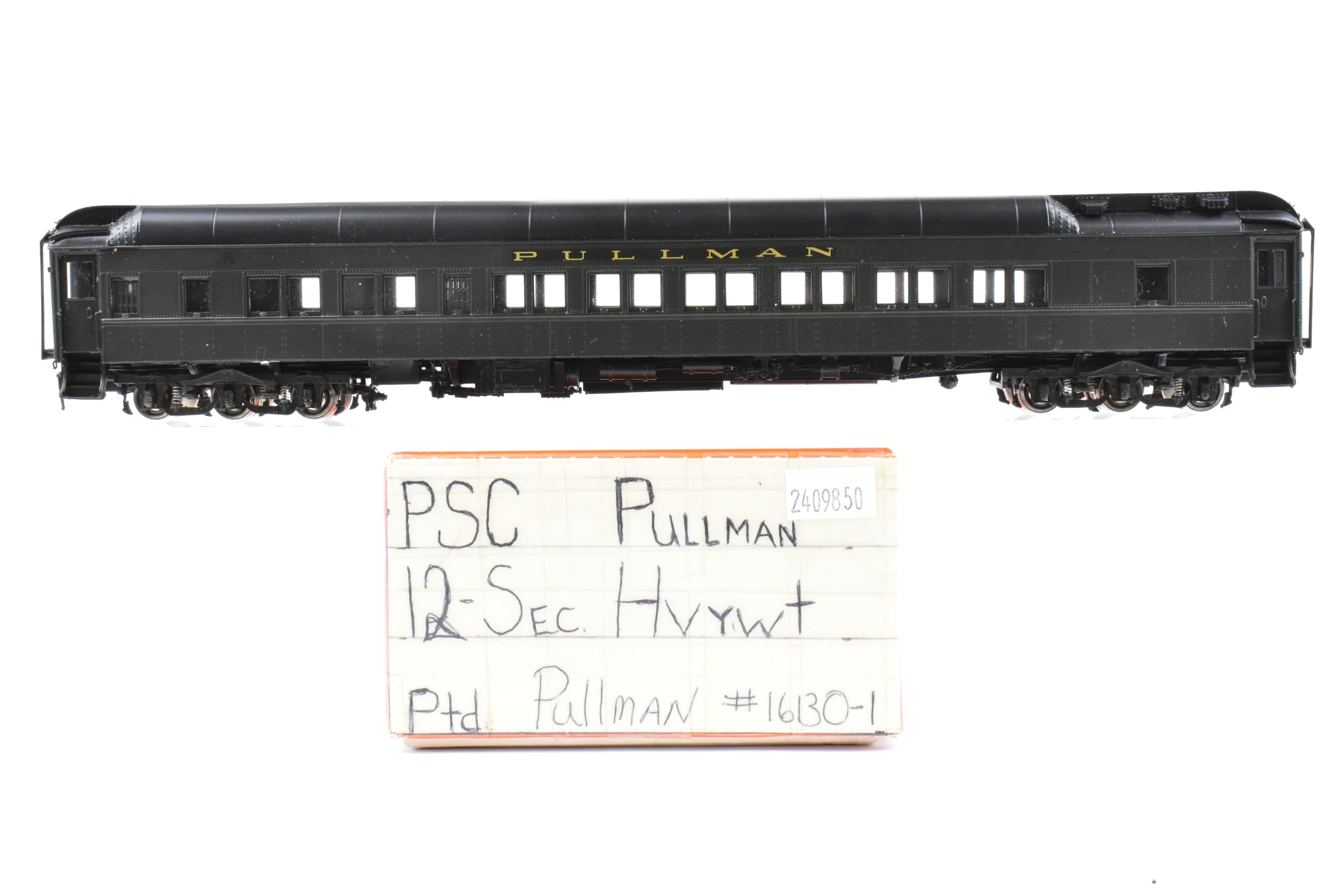 HO Scale Brass Precision Scale Co. Pullman Heavyweight 12-Section Sleeper Model with Air Conditioning and Wrong Packaging