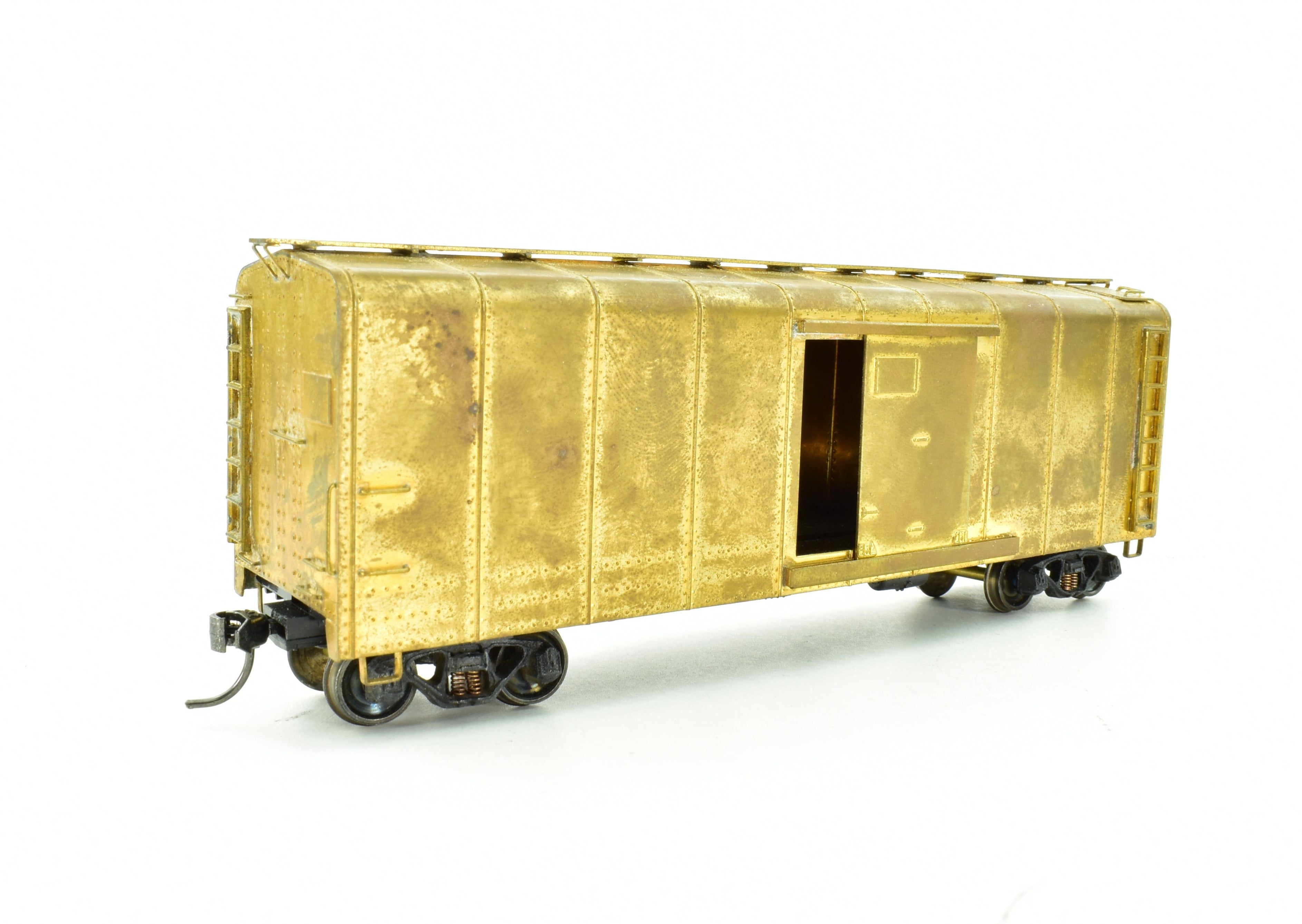 HO Scale Brass Model Trains by Trains Inc. - Baltimore & Ohio M - 53 Wagon - top Boxcar in As - Is Condition
