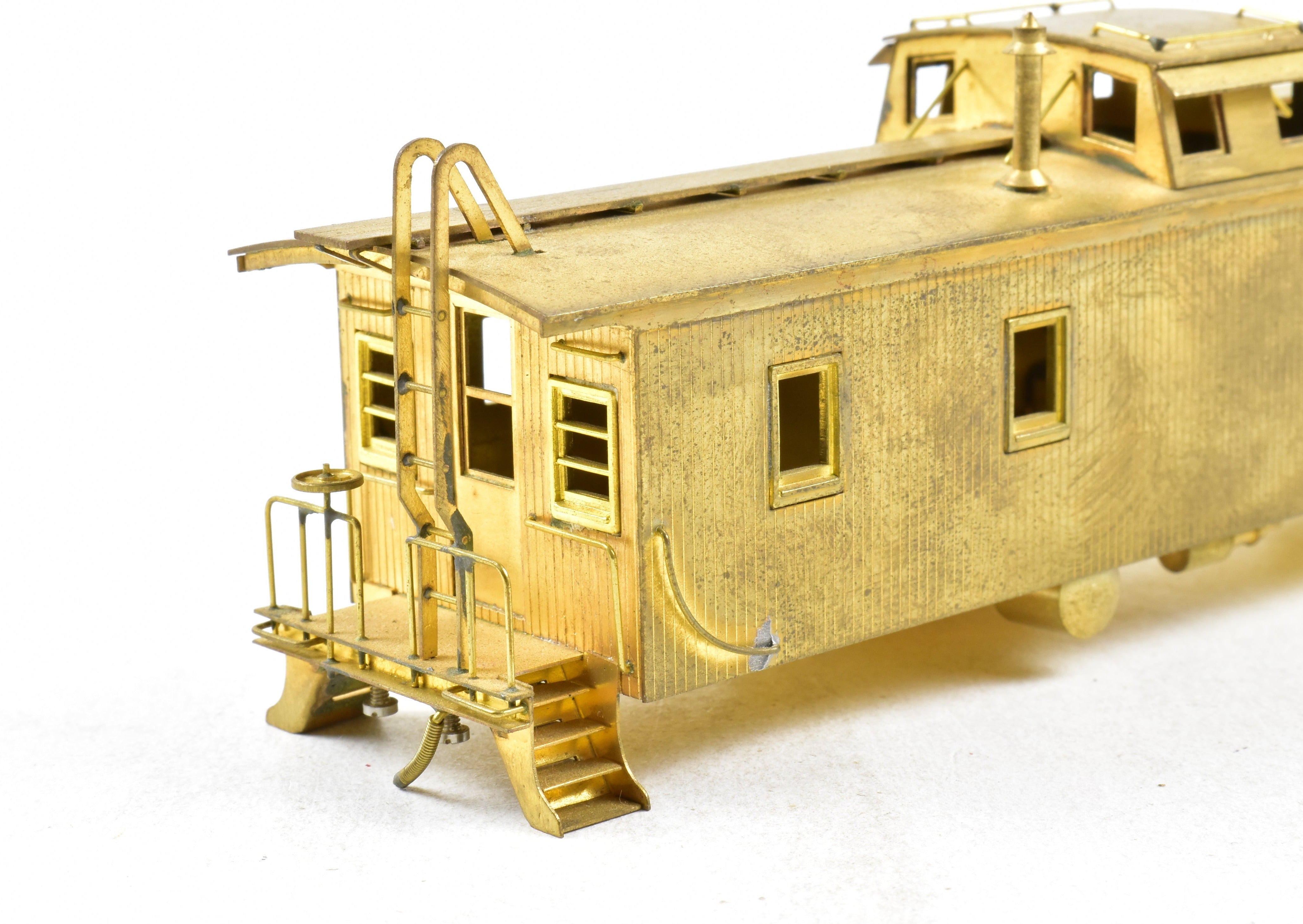 HO Scale Brass Union Pacific CA - 1 Wood Caboose Model by Trains Inc. with Detached Trucks