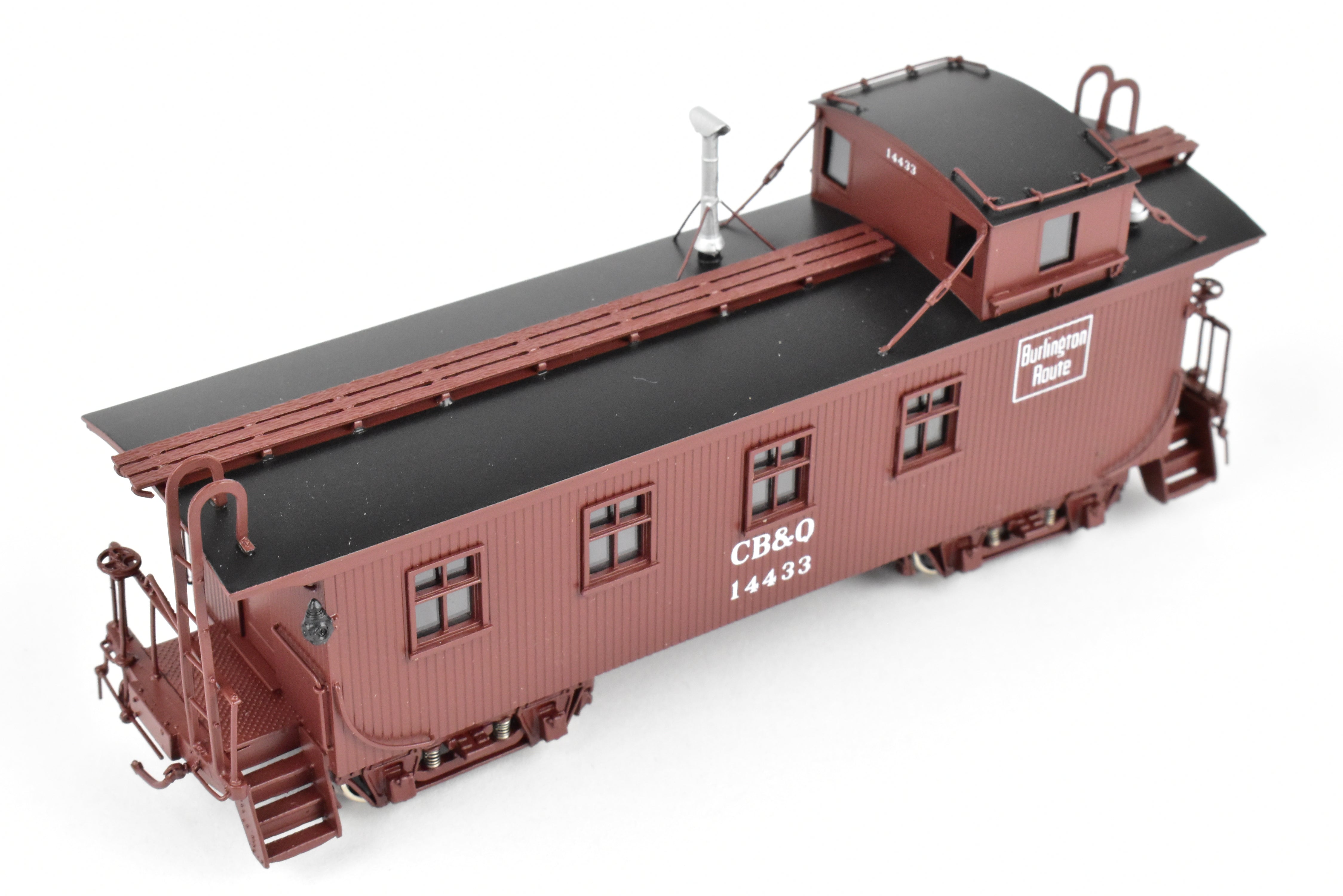 HO Scale Brass Challenger Imports CB&Q Burlington Route 30 ft Wood Waycar No. 14433