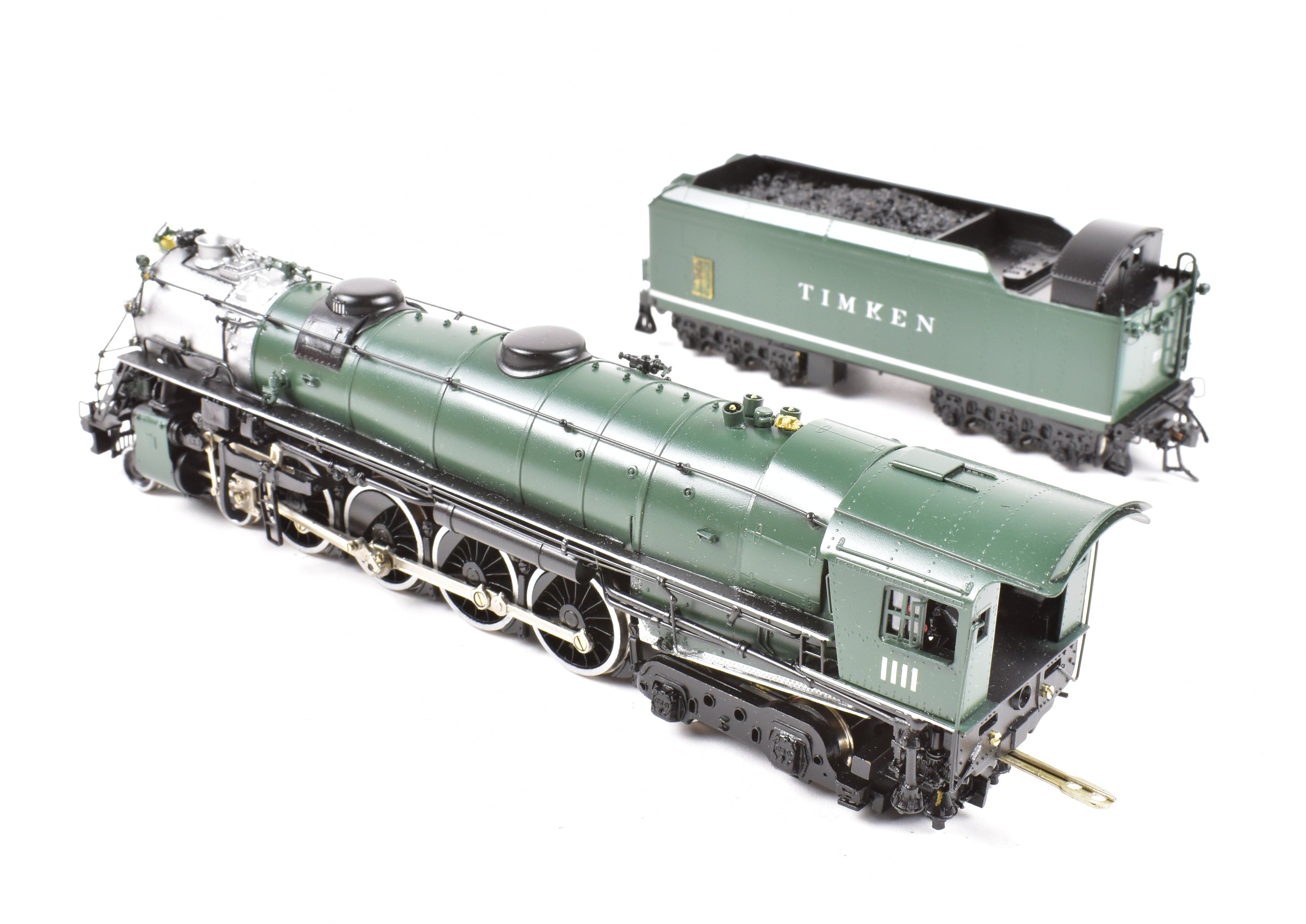 HO Scale Brass Model Train CON Key Imports Timken 4-8-4 No. 1111 Four Aces Professionally Painted