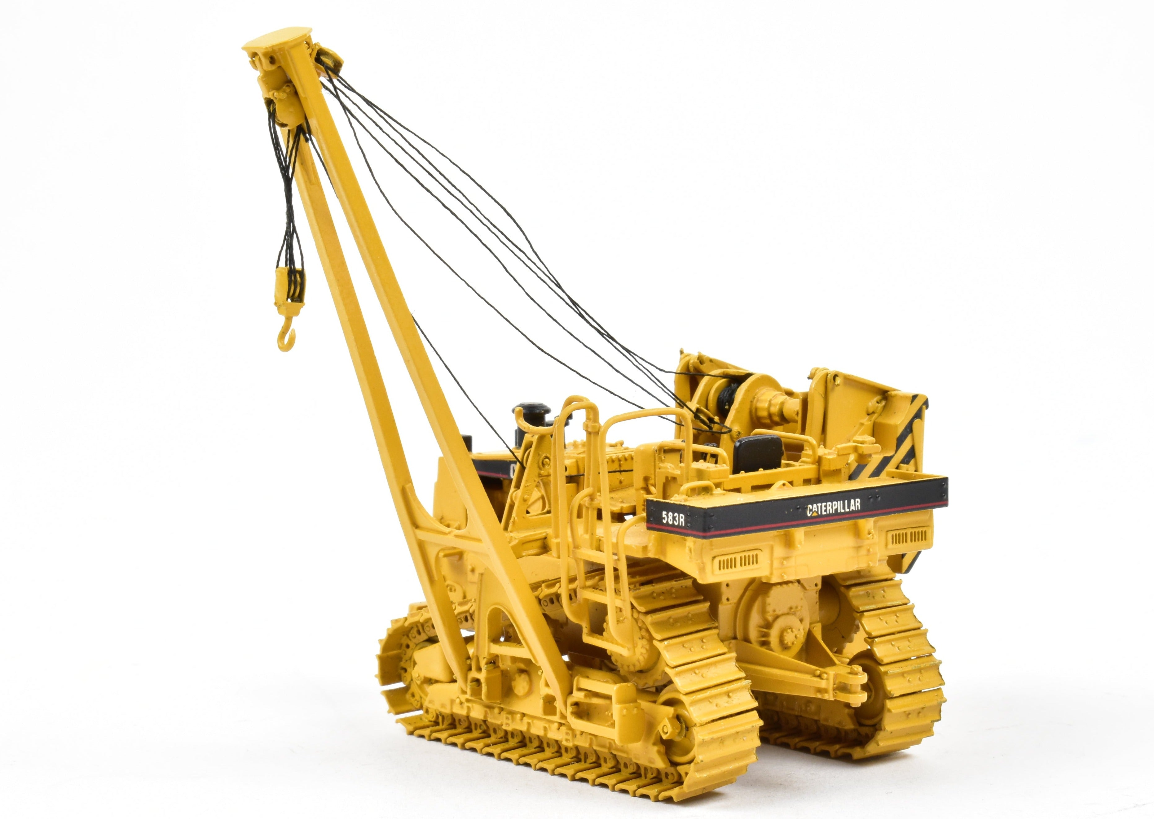 High - Quality HO Scale Brass Construction Model - Factory - Painted Caterpillar 583R Pipelayer by CON CCM Models