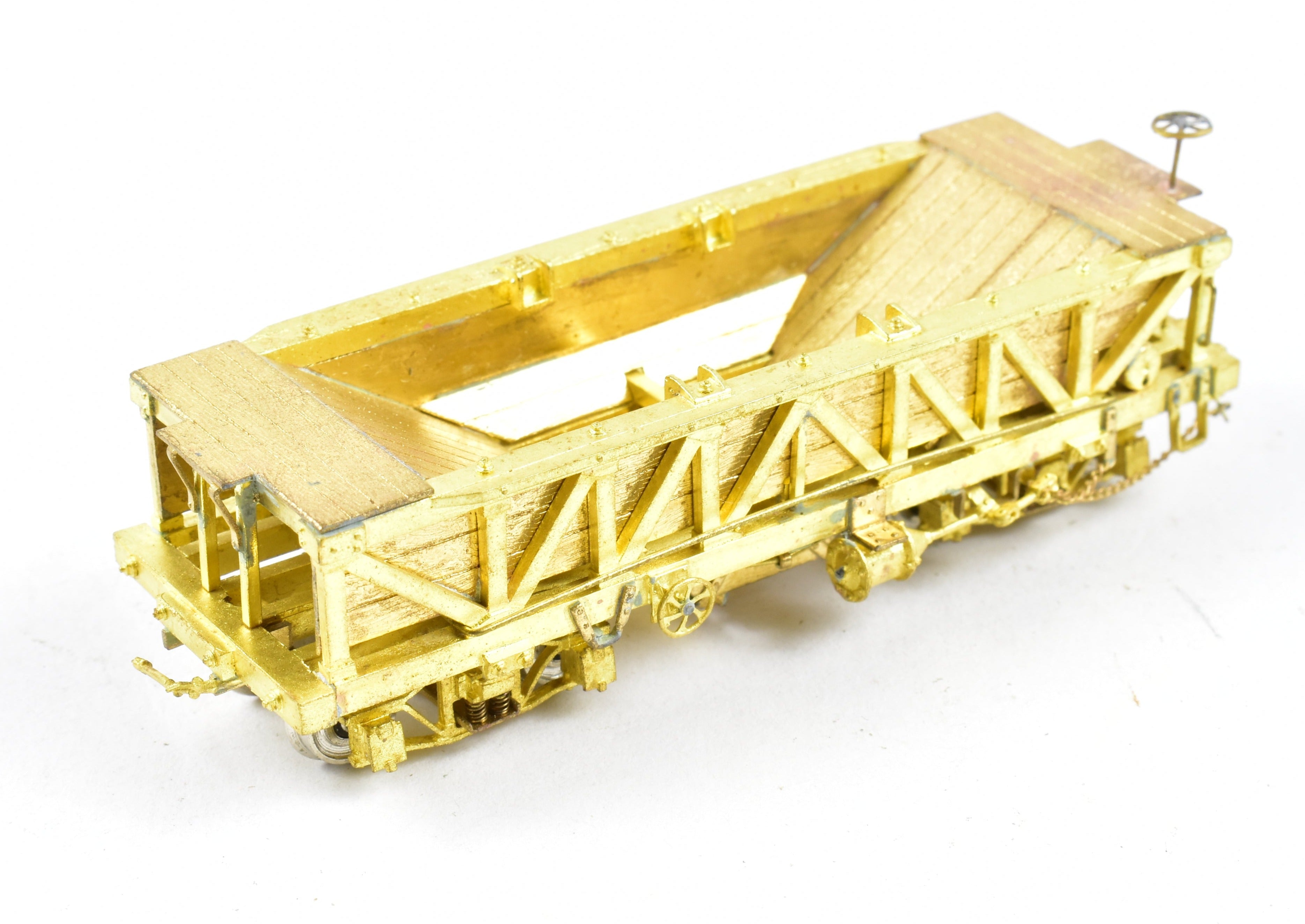 HOn3 Brass OMI Rock Car with Sprung Trucks from Overland Models in Great Condition