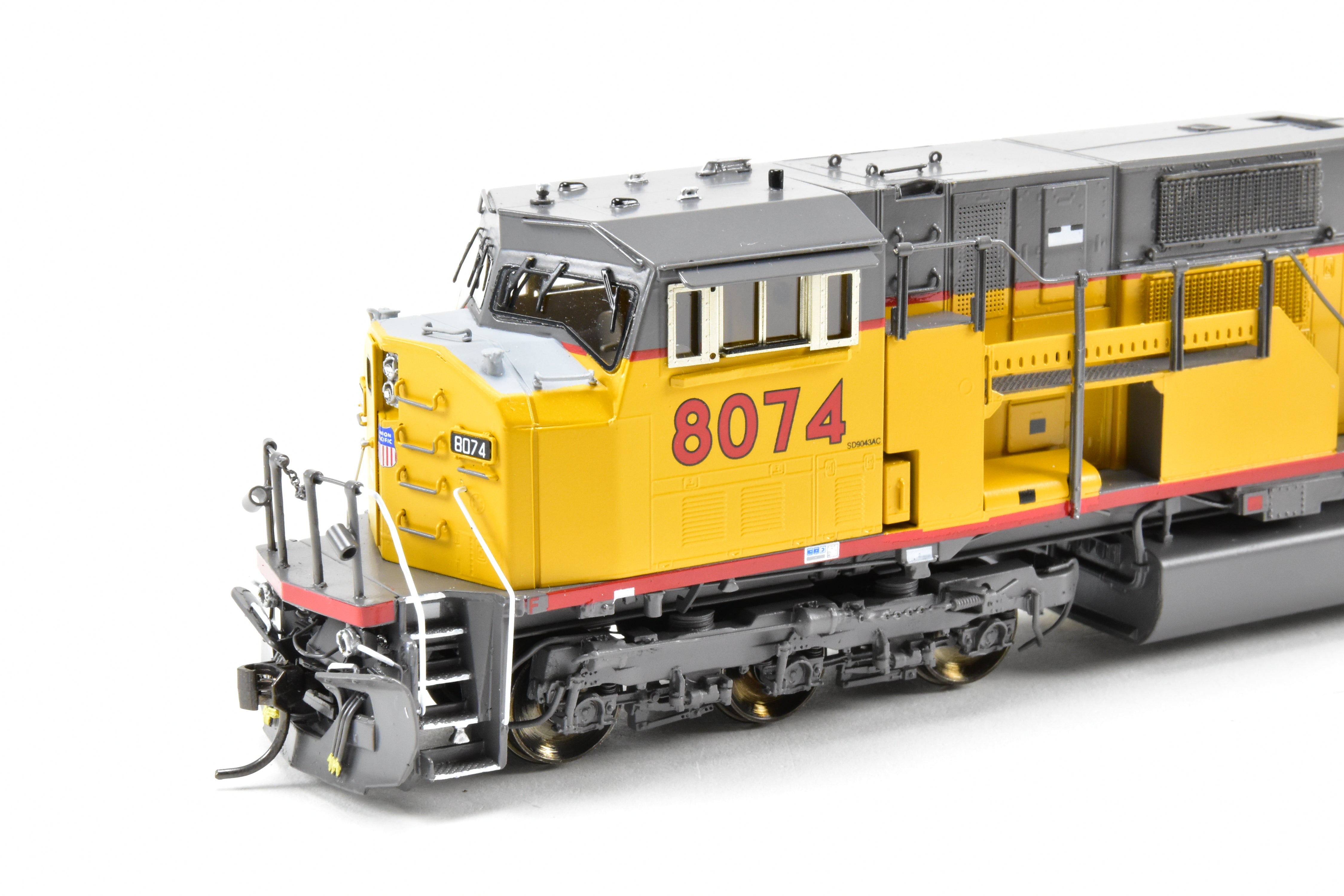 HO Scale Brass Union Pacific EMD SD90/43M Model Train with 'We Will Deliver' Slogan, FP #8074 by Overland Models, Inc.