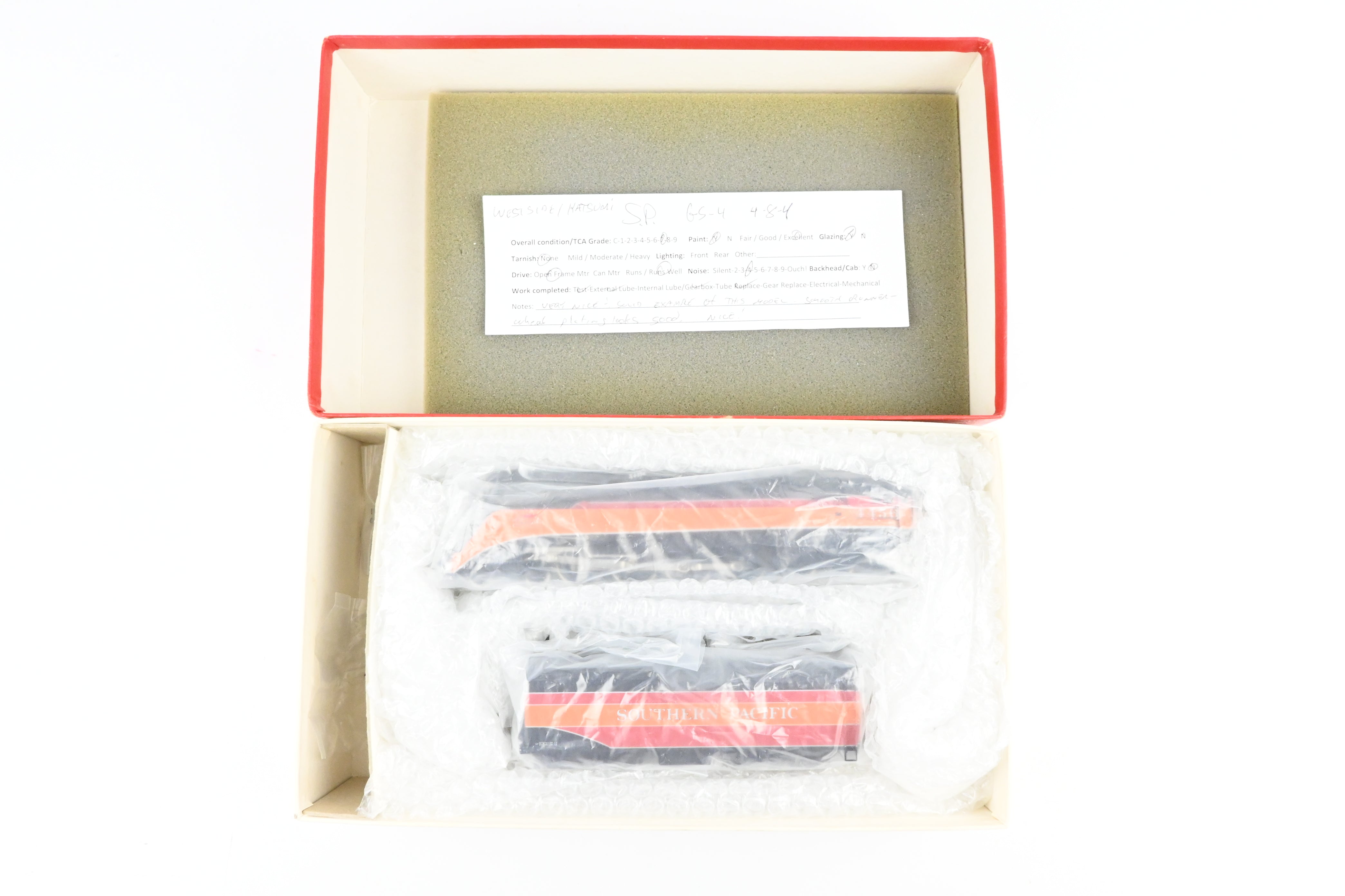 HO Scale Brass Model Train by Westside Model Co., Representing Southern Pacific Class GS - 4 4 - 8 - 4 Locomotive, Factory Painted in Daylight Scheme with #4456, Equipped with Tsunami2 DCC and Sound System