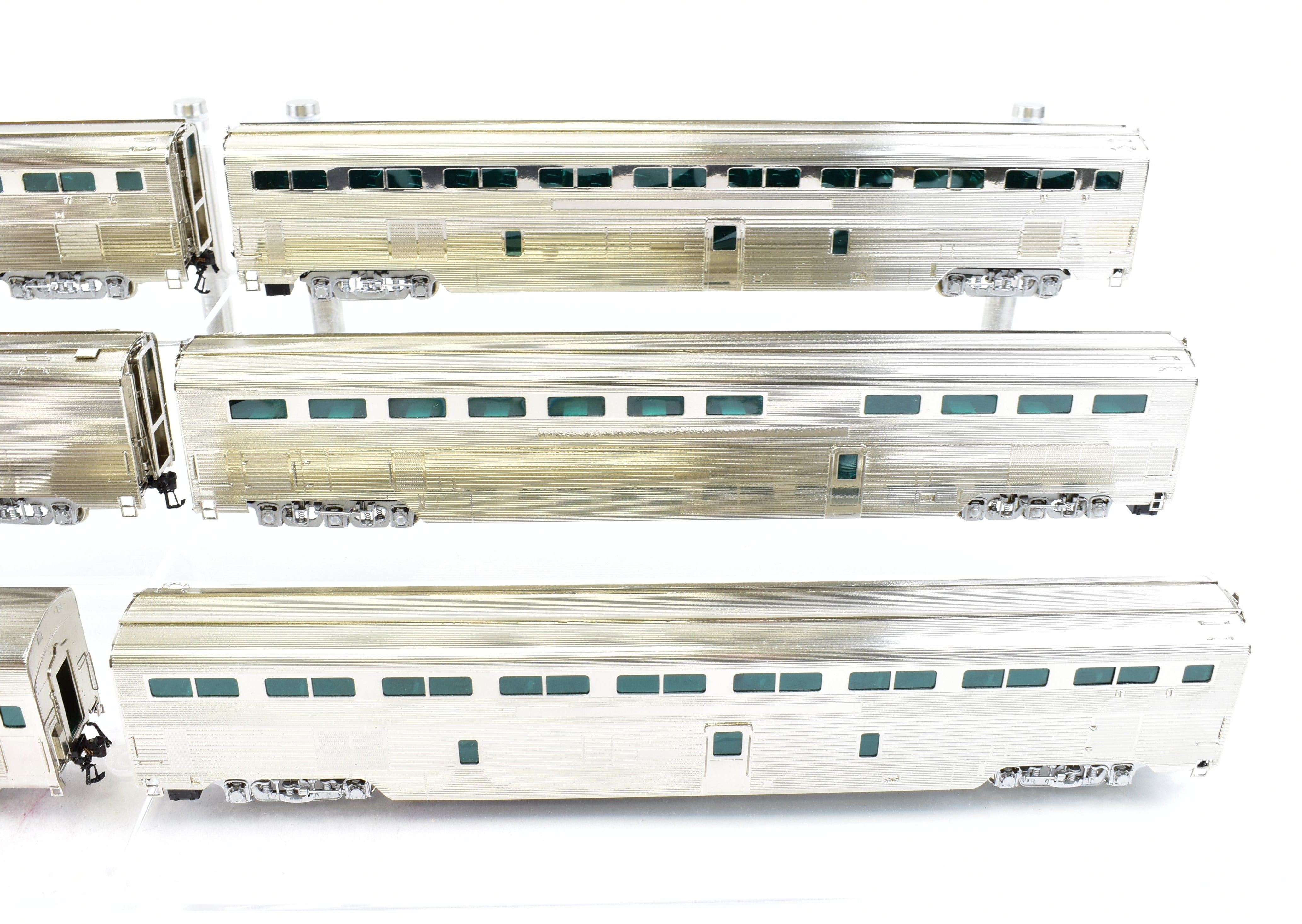 HO Brass CON Hallmark Models ATSF Santa Fe High-Level 6-Car Super Crown Special Revised Set