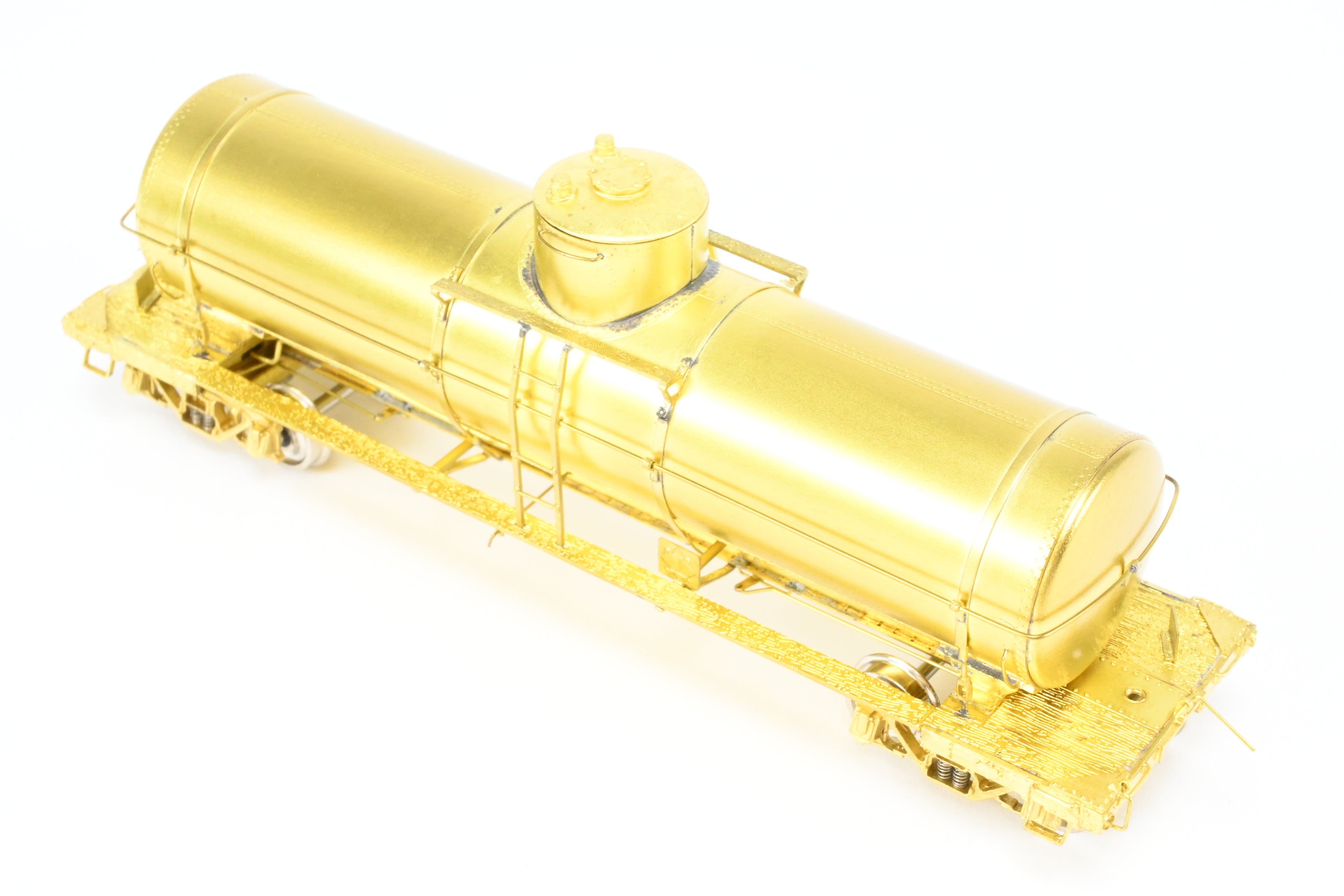HO Scale Brass OMI - Overland Models, Inc. Union Tank Lines 10,000 Gallon Single - Dome Uninsulated Tank Car of Various Roads, Model Built in 1990s by Ajin in Korea