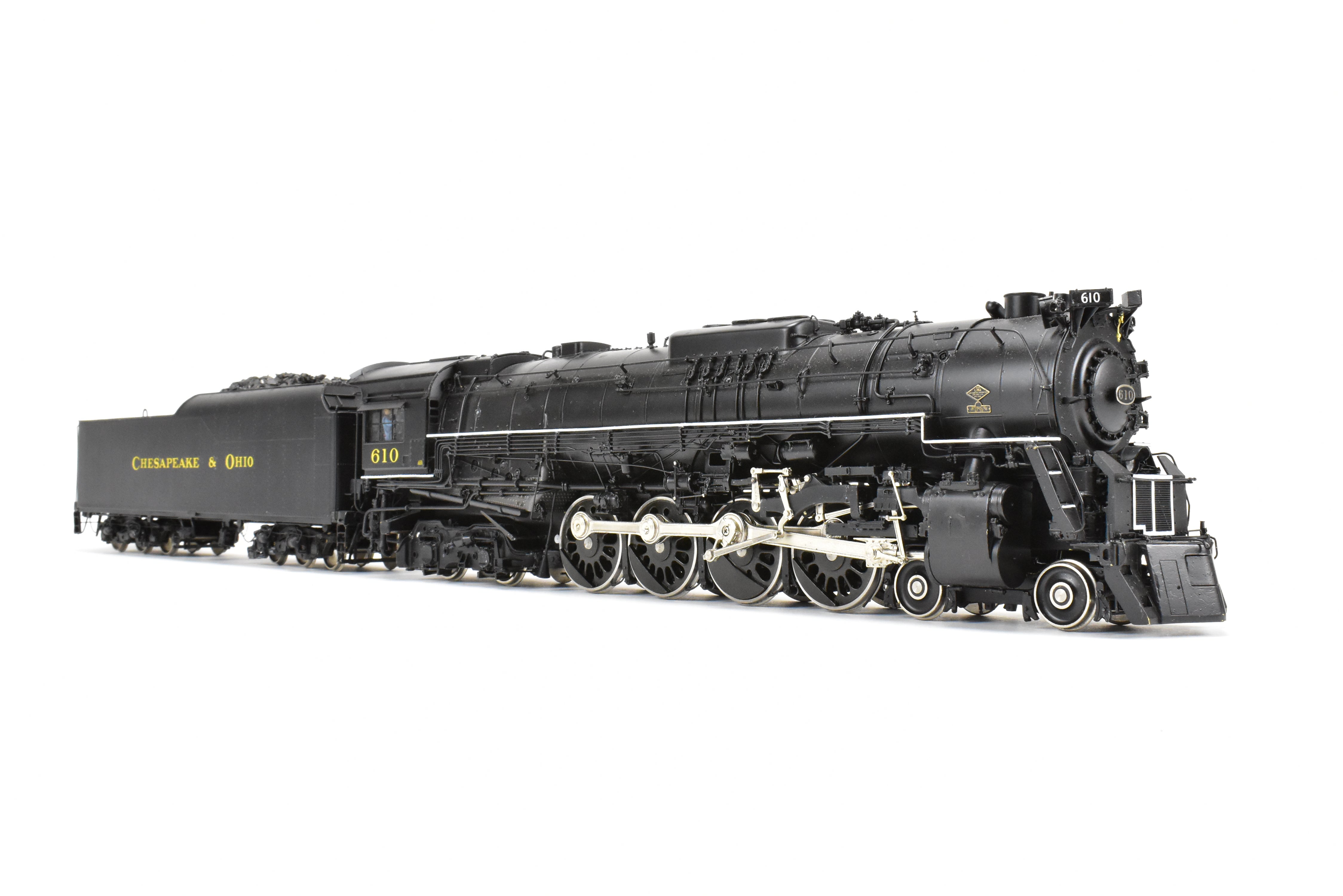 O Scale Brass Precision Scale Co. C&O J-3a 4-8-4 Greenbrier 2-Rail FP #610 As-Is