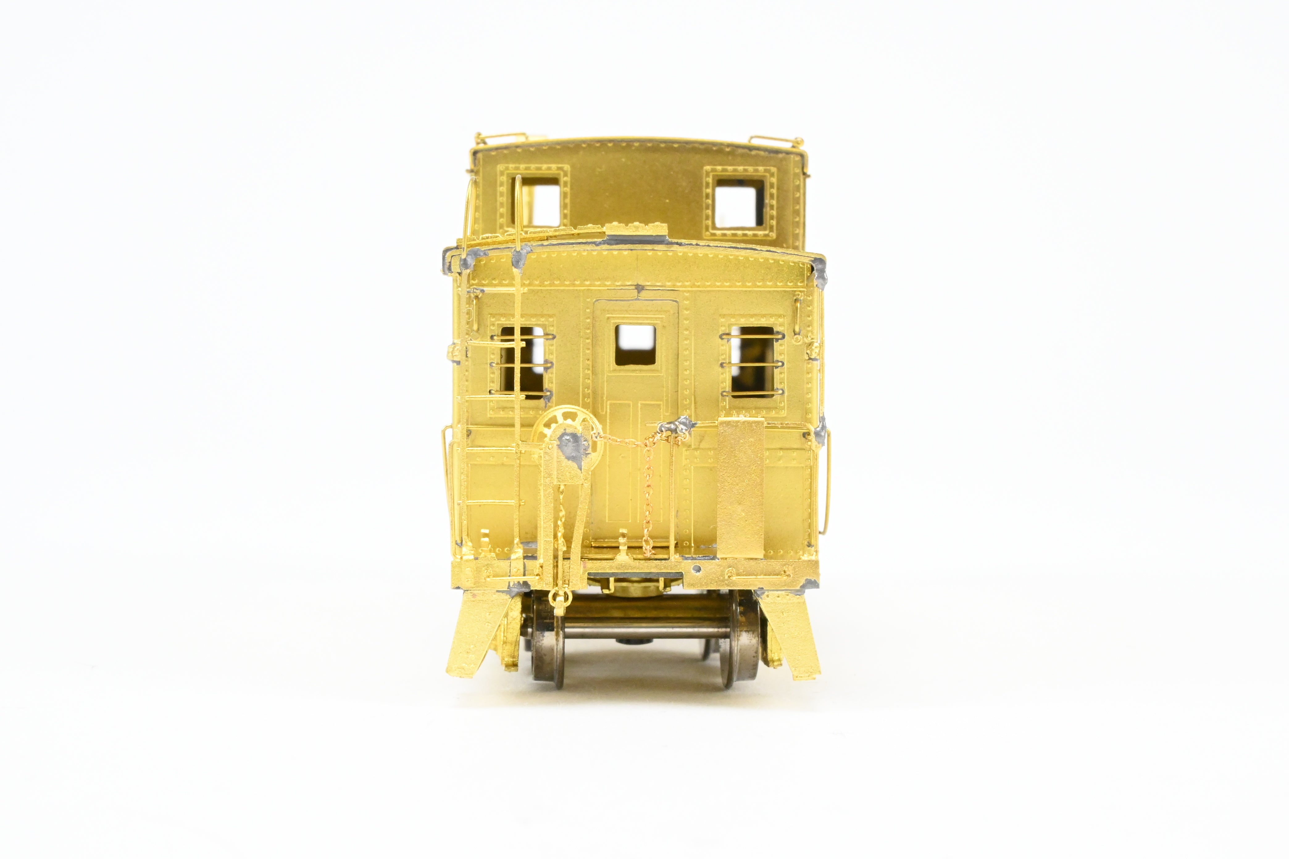 HO Scale Brass OMI - Overland Models, Inc. Model Railroad Erie Railroad Offset Cupola Caboose Nos. C - 110 - 169 Riveted Design with Belt Rail from the 1951 Era