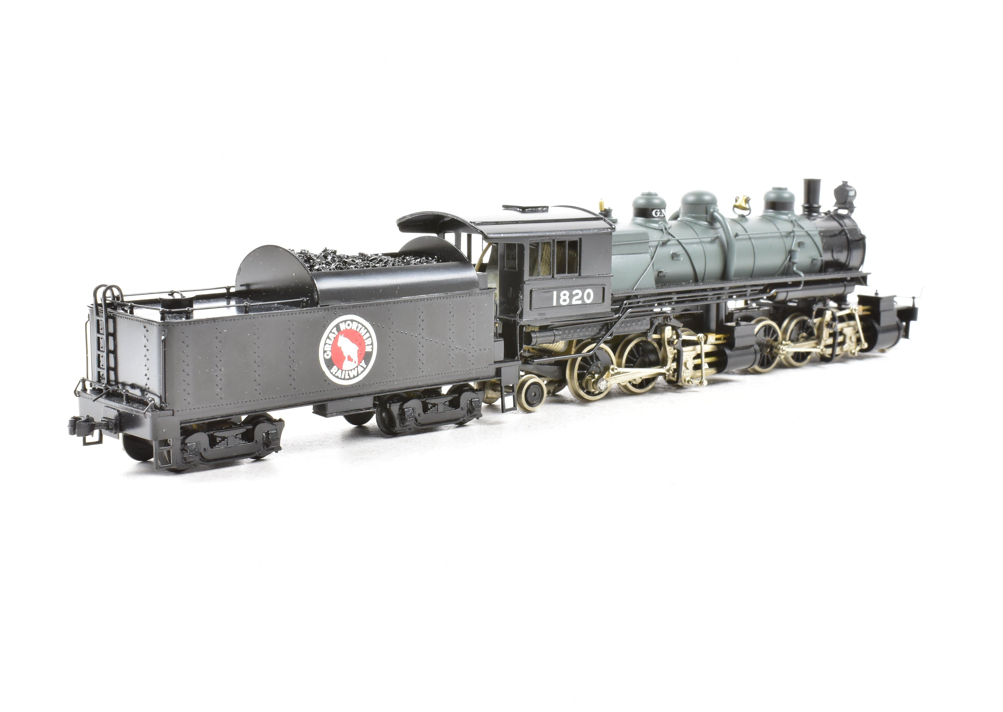 HO Scale Brass Model Train - PFM - United GN Great Northern L - 2 Class 2 - 6 - 6 - 2 Crown Model CP No. 1820 for Model Train Enthusiasts