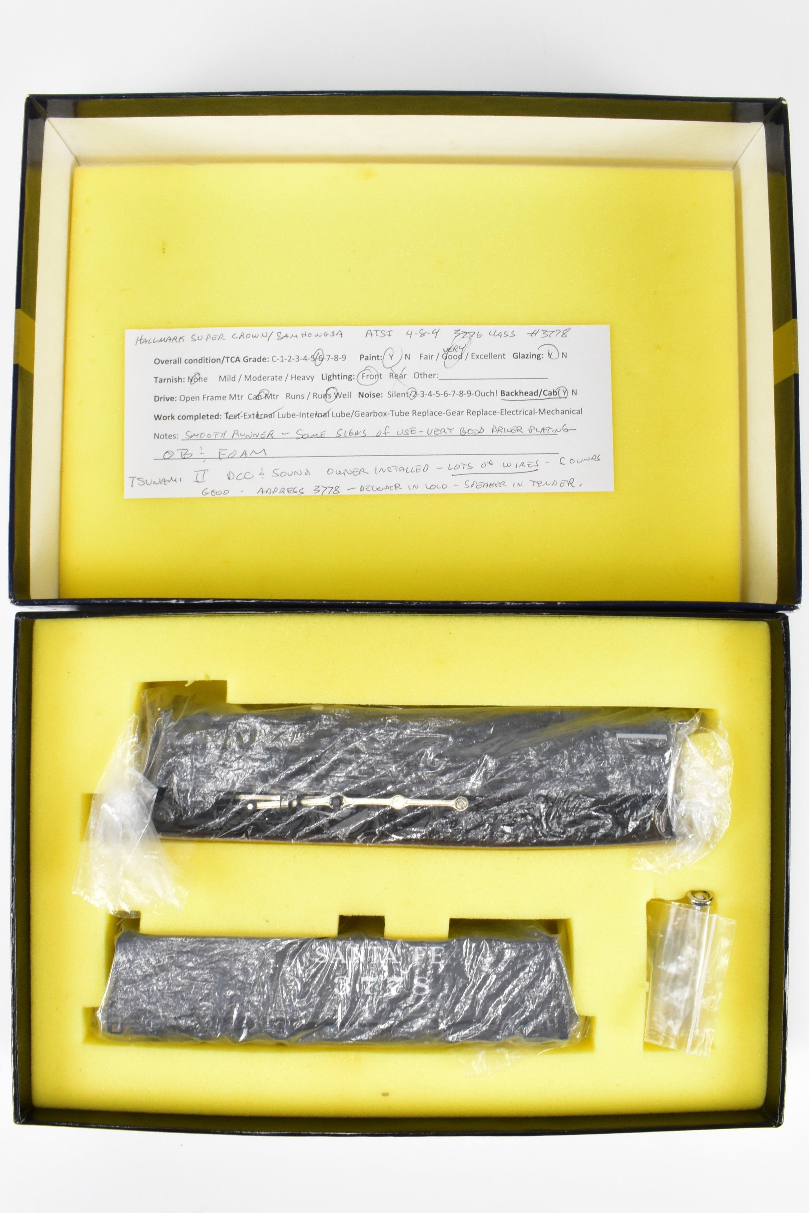 HO Brass ATSF - Santa Fe 3776 Class Rebuilt #3778 4-8-4 Super Crown FP with Tsunami2 DCC/Sound