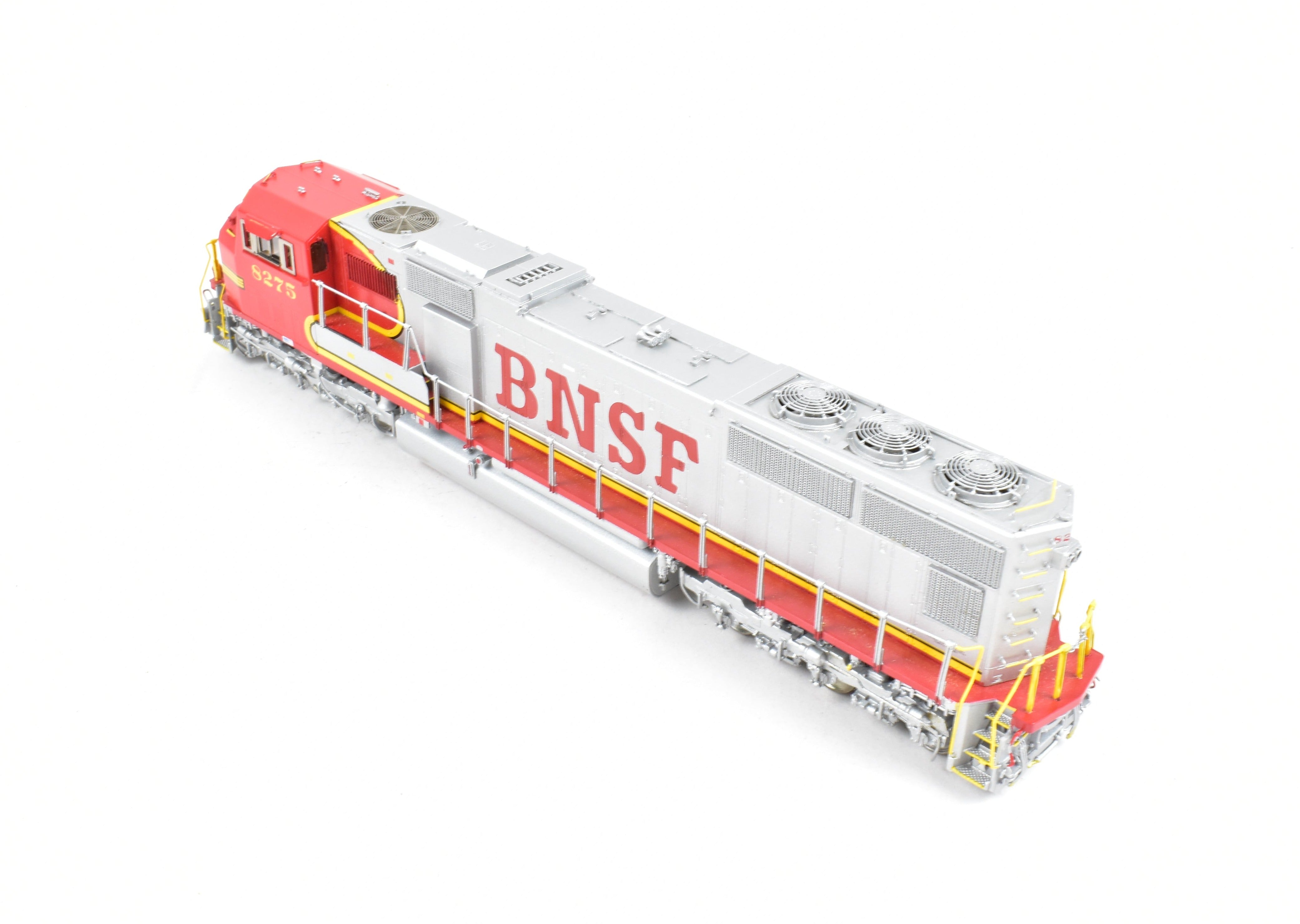 HO Scale Brass Model Train - Overland Models, Inc. BNSF - Burlington Northern Santa Fe EMD SD75M FP Locomotive #8275 REBOXX