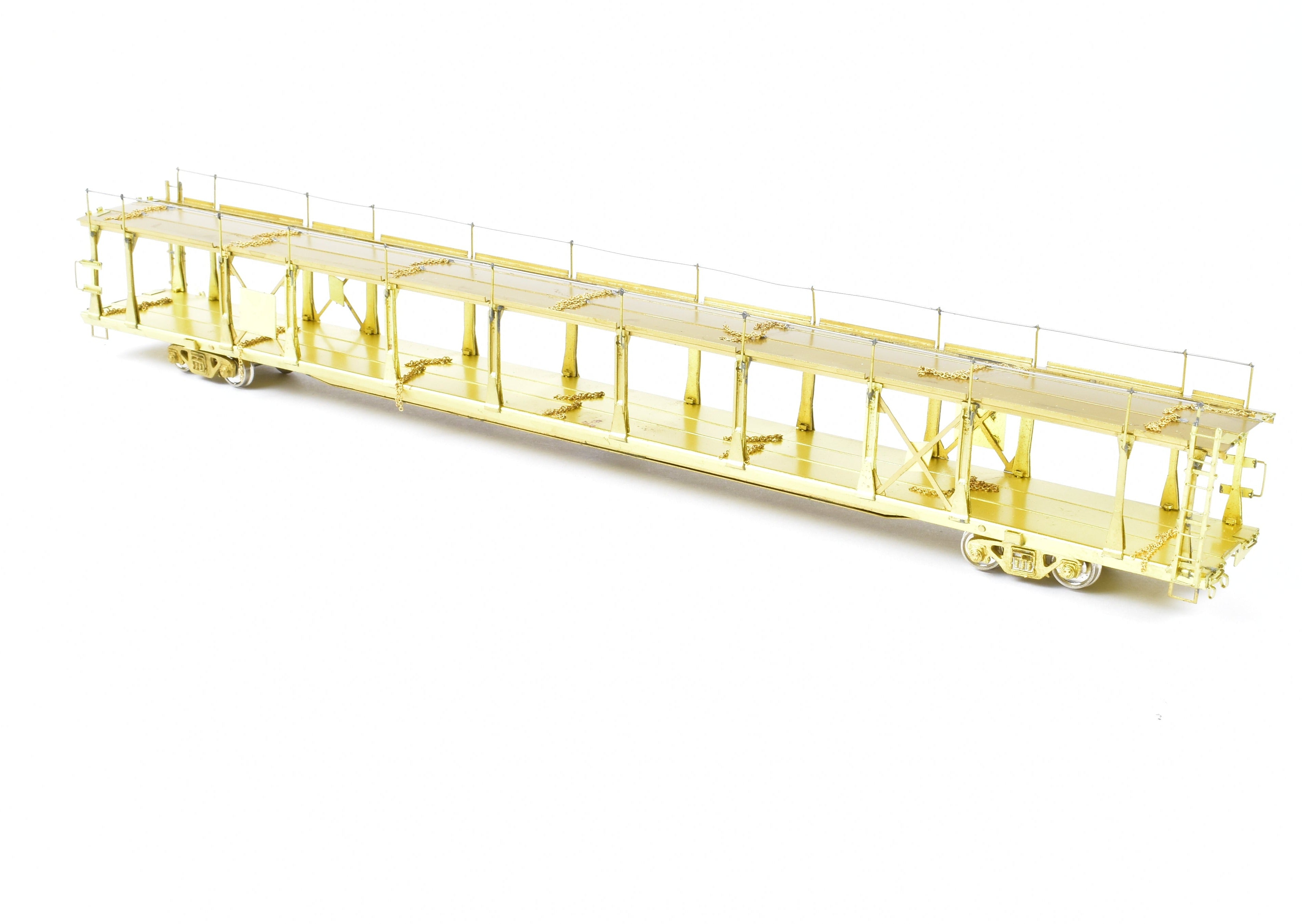 HO Brass Bi - Level Open Auto Rack by OMI Overland Models, Inc. for Various Roads