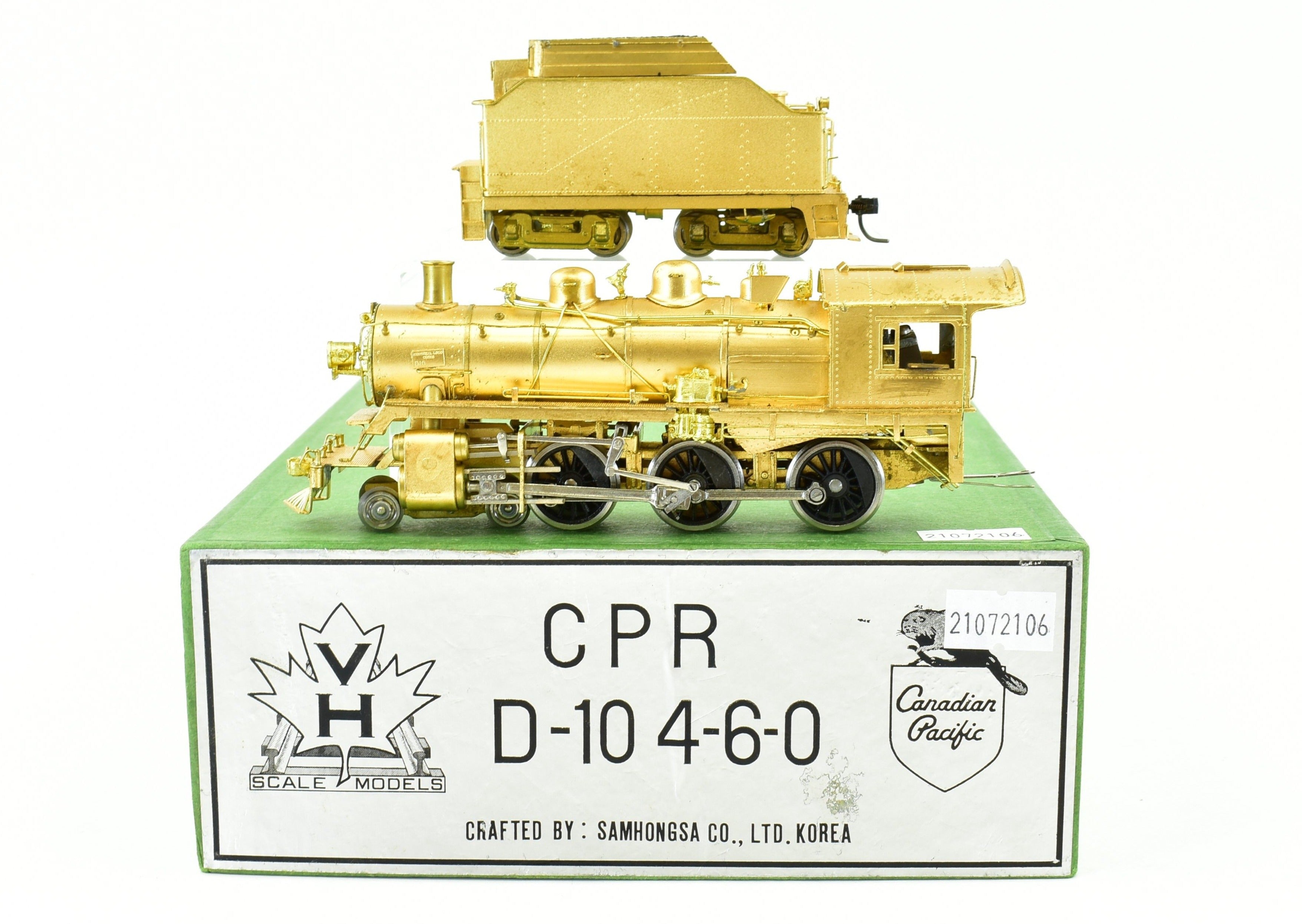 HO Scale Brass Van Hobbies Canadian Pacific Railway D - 10 4 - 6 - 0 Ten Wheeler Model