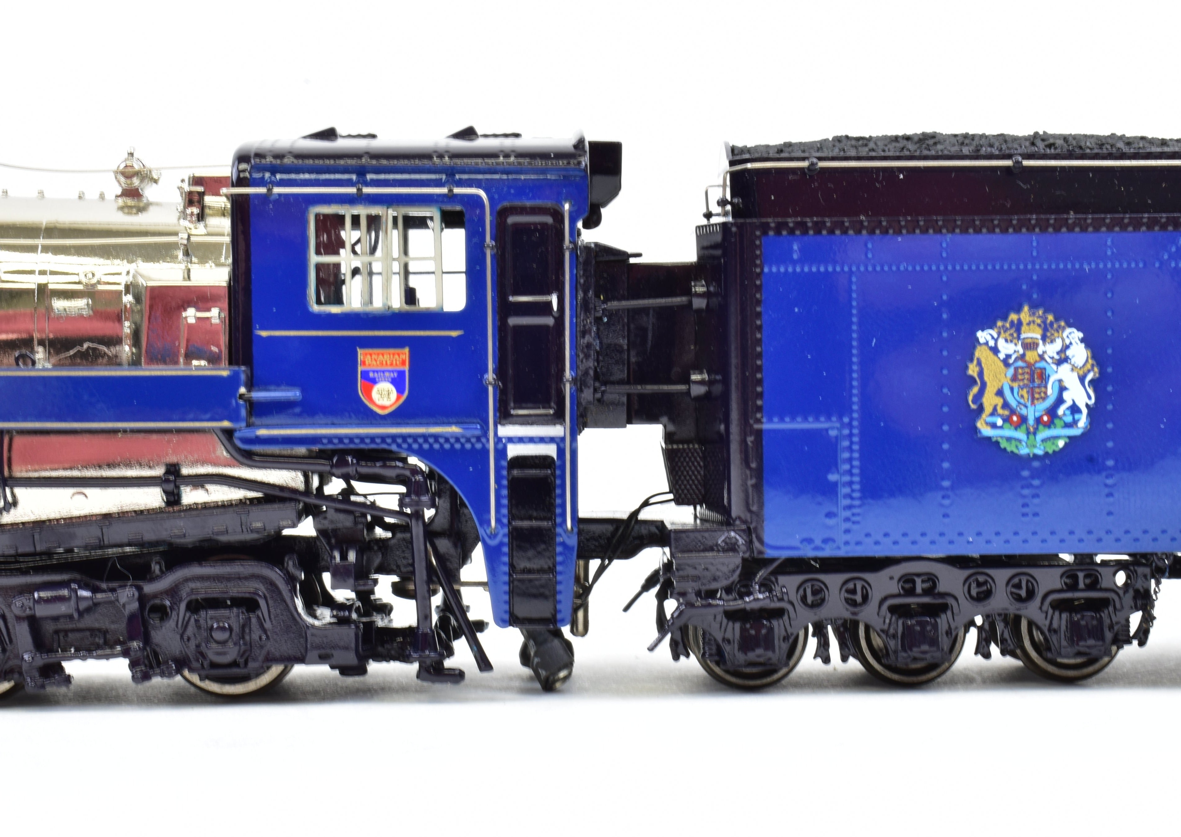 HO Scale Brass Model Train - Van Hobbies CPR Canadian Pacific Railway 4-6-4 Class H1d Royal Hudson 1939 Royal Service Locomotive with Factory Painted Road Number 2850