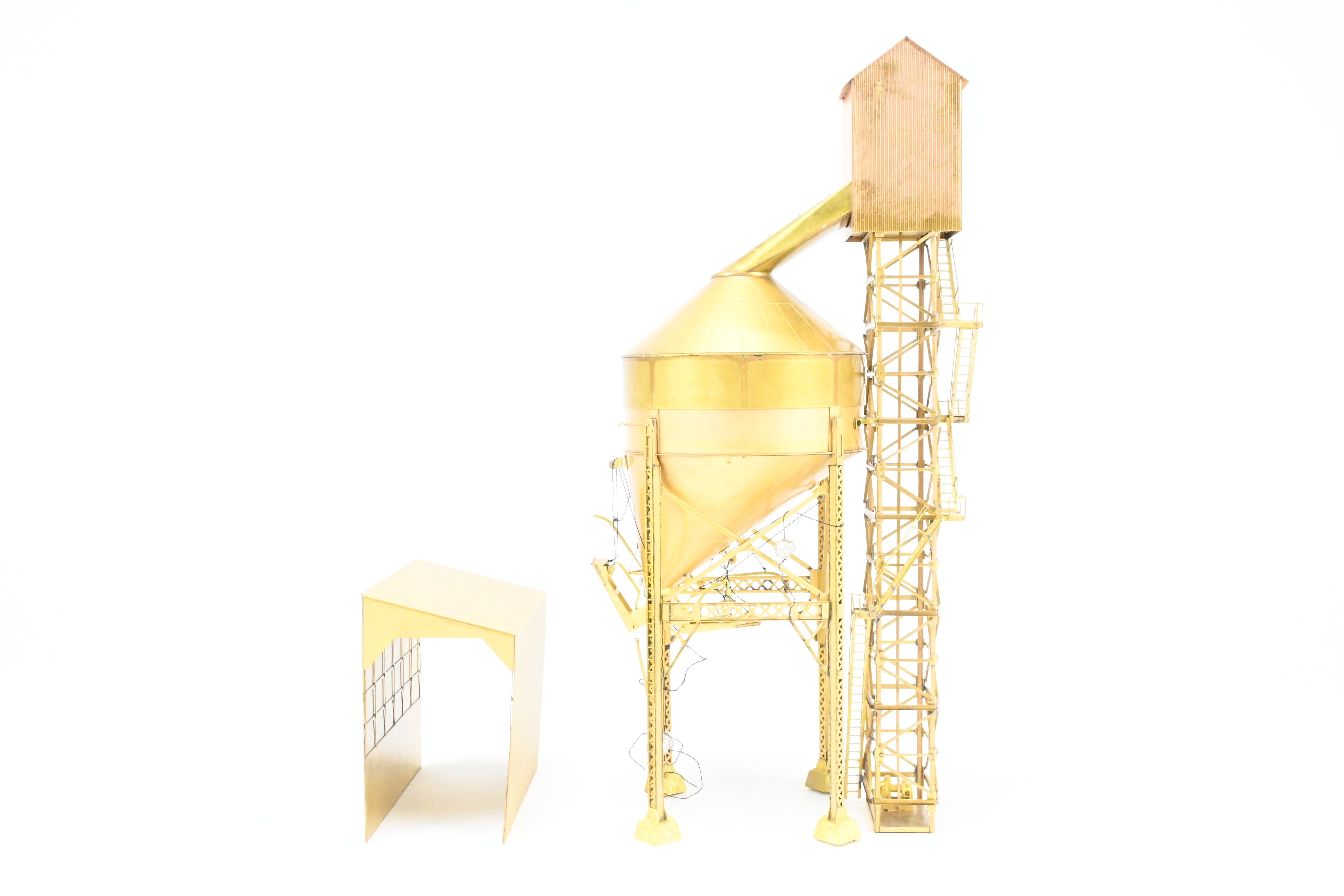 HO Scale Brass Model - Overland Models, Inc. Ogle Steel Type Coaling Tower from 1998 Production Run for Various Midwest and East Roads