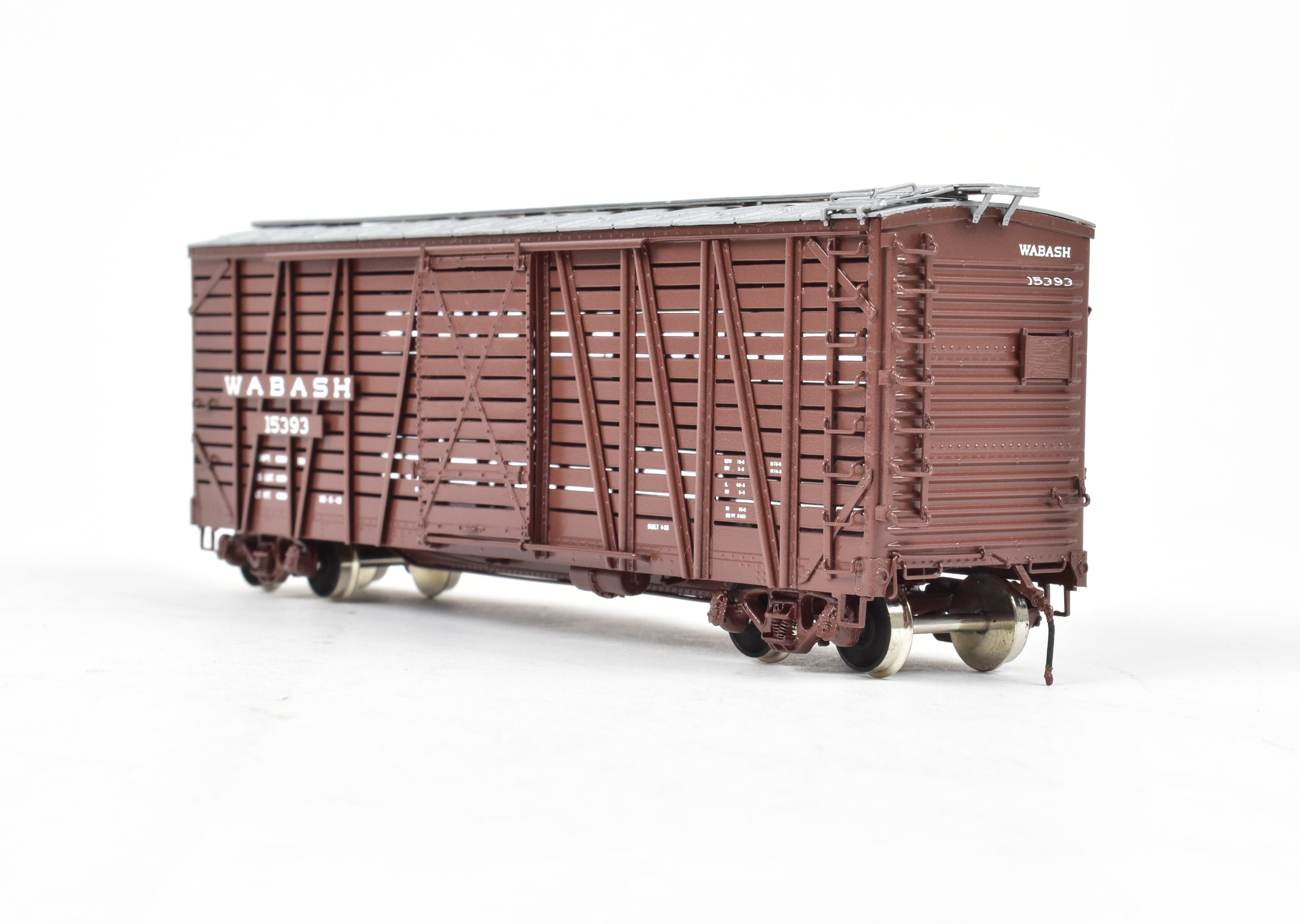 HO Brass OMI Overland Models Wabash Stock Car Factory-Painted, Like New