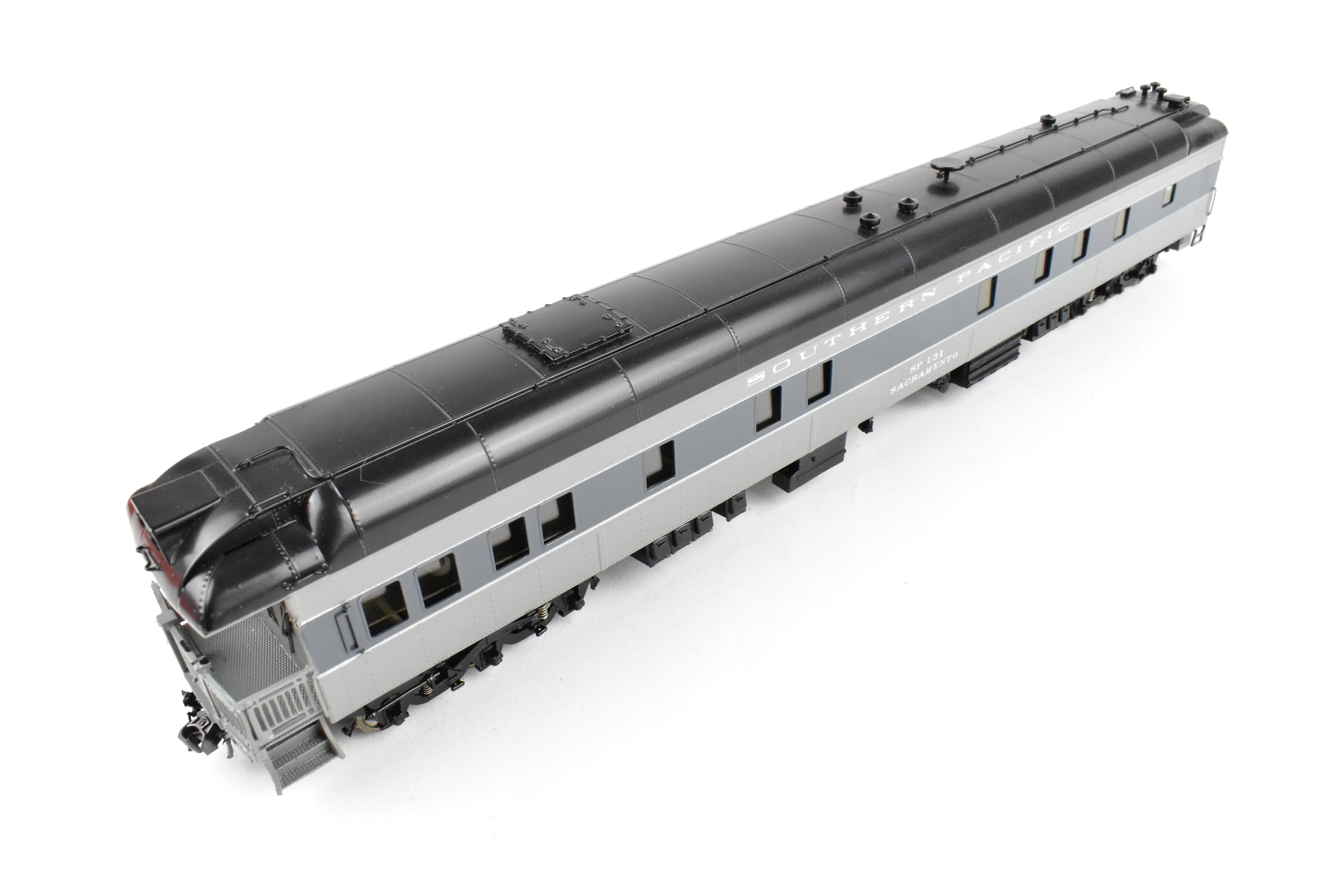HO Brass Precision Scale Co. Southern Pacific Sacramento Business Car in Factory Two-Tone Gray