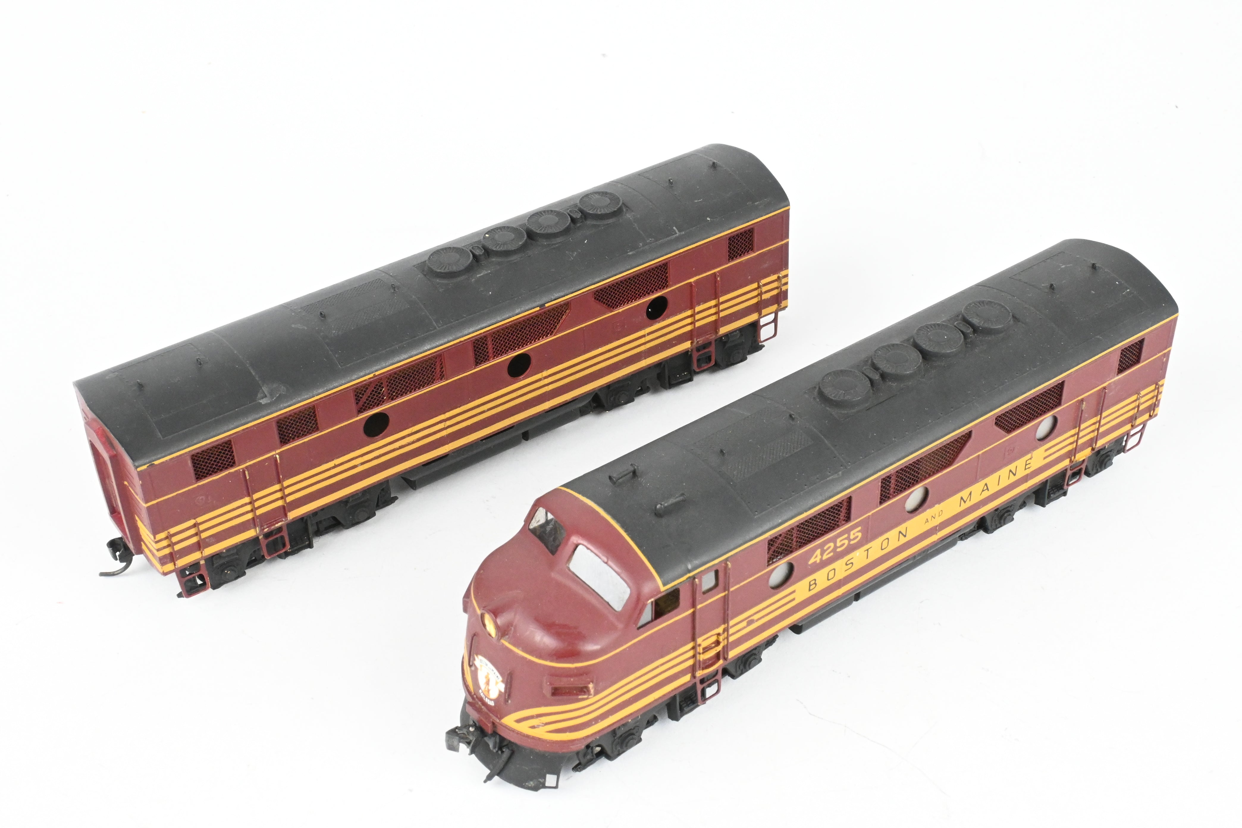 HO Scale Brass Hallmark B&M Boston & Maine EMD F3 A/B Set - Powered A, Unpowered B