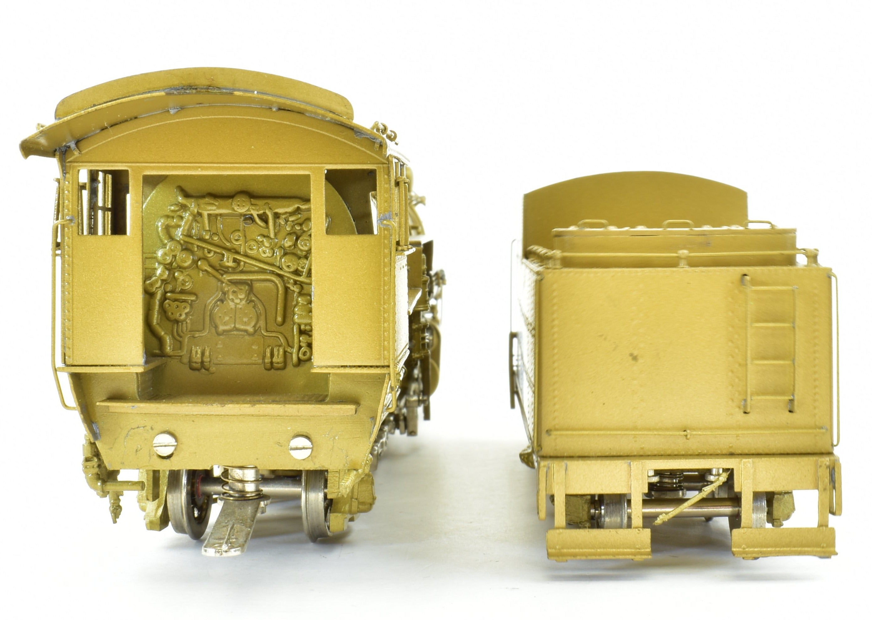 HO Scale Brass Model Train - Overland Models CB&Q - Burlington Route M-2a 2-10-2 Steam Locomotive with Elesco Feedwater Heater