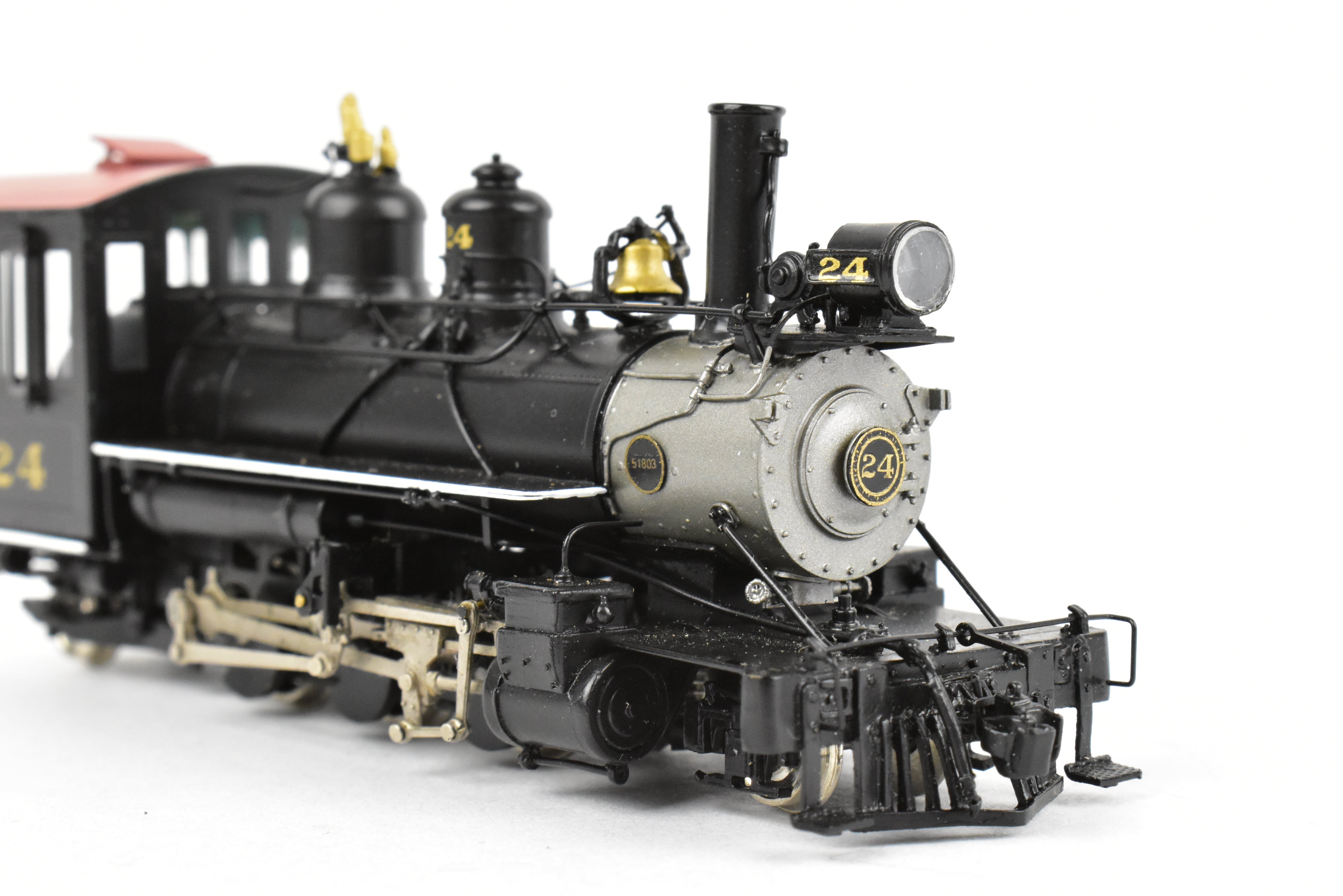 HOn30 Scale Brass Model Train & Trooper of Sandy River & Rangeley Lakes #24 2-6-2 FP - Ideal for Maine Narrow Gauge Enthusiasts