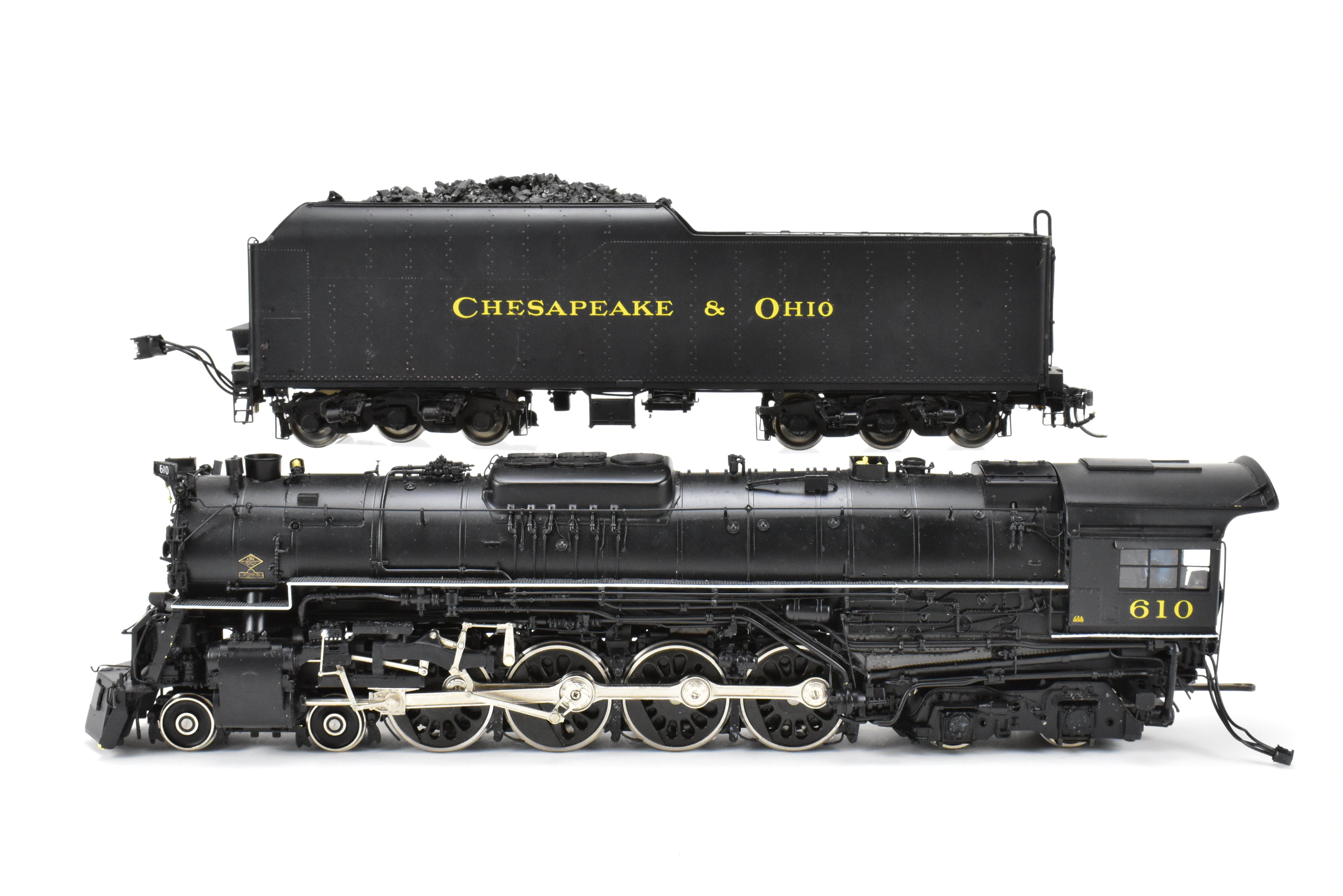 O Scale Brass Precision Scale Co. C&O J-3a 4-8-4 Greenbrier 2-Rail FP #610 As-Is